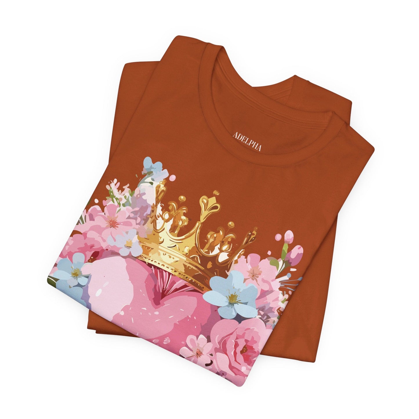 Valentine Day Graphic Unisex 100 Cotton Vintage Artwork with Love and Flower Design Tee 18