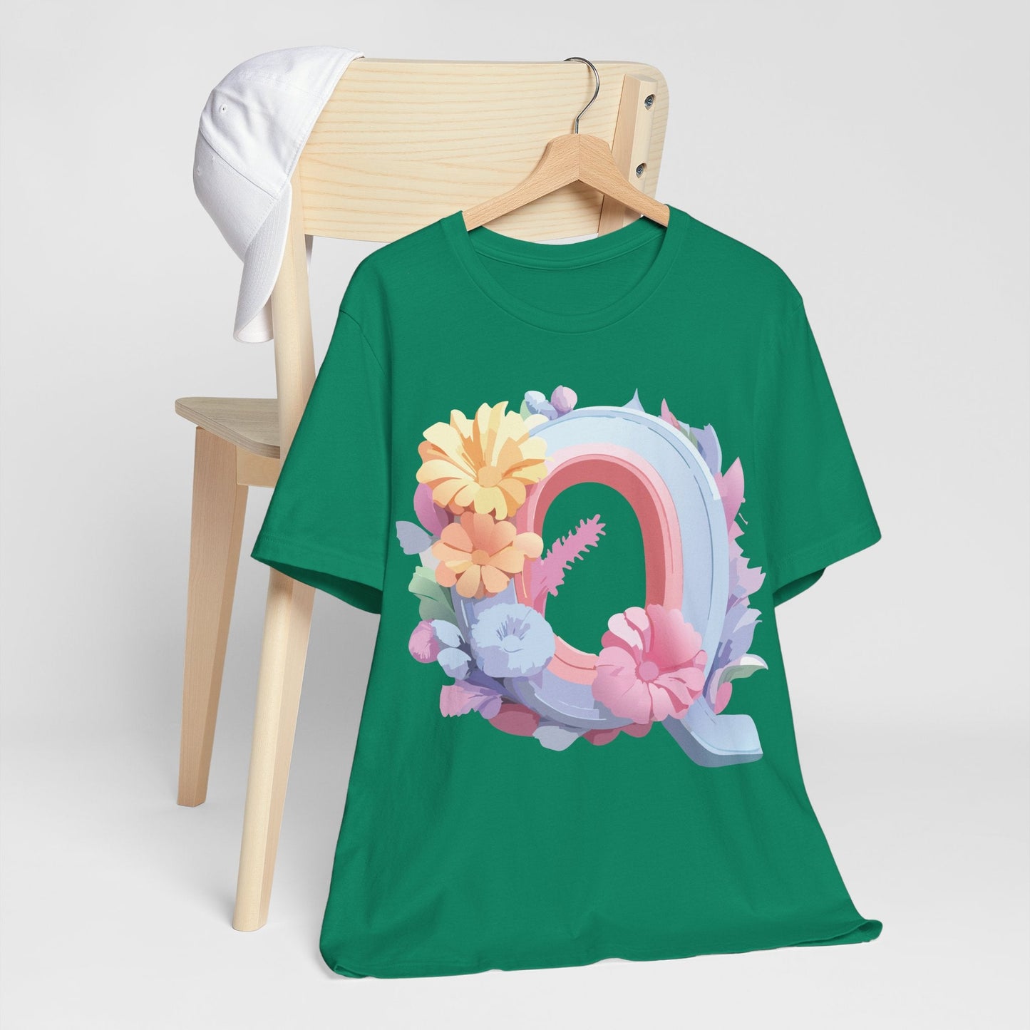 Letter Q Shirt Unisex Graphic Tee With Vintage Inspired Artwork By Adelpha Premium Short Sleeve