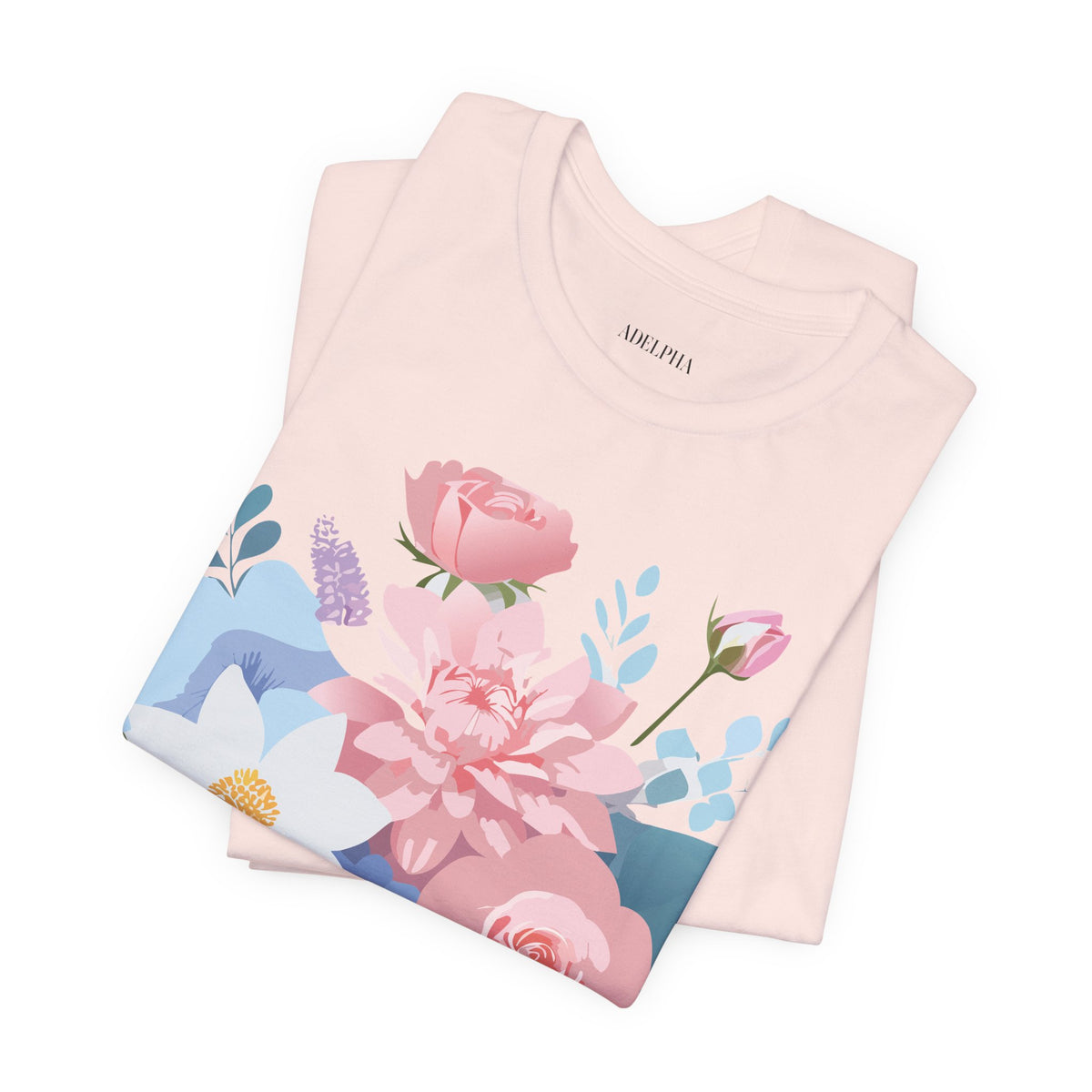 Floral Graphic Tee Shirt - Bella+Canvas Unisex 100 Cotton 31