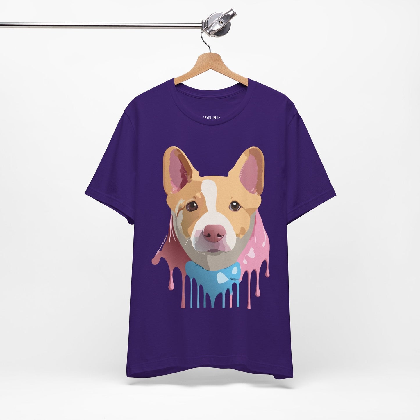 Adelpha Graphic Dog Shirt Unisex Vintage Inspired Tee Short Sleeve Comfort Wear Everyday