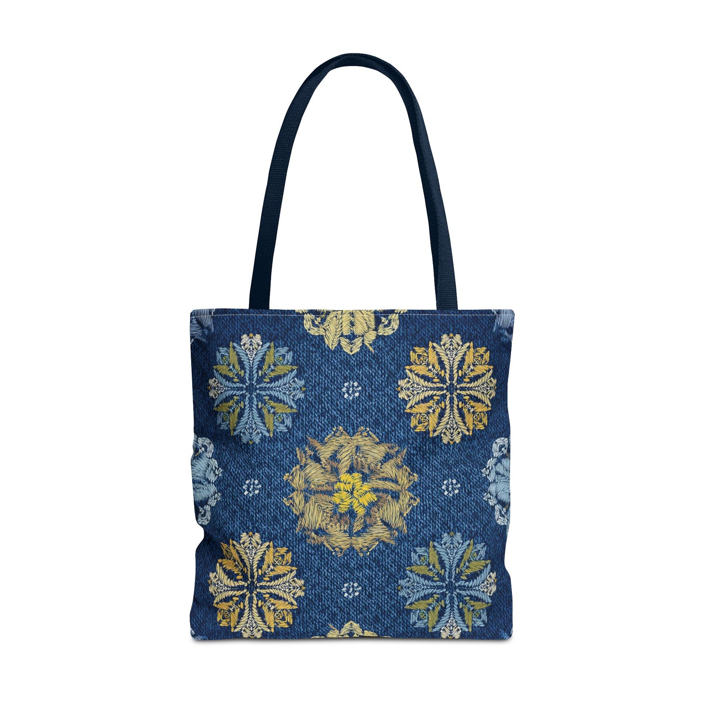 Denim Fabric Imitation Print Unisex Canvas Bag Poly Spun 3 Sizes Tote Bag 125