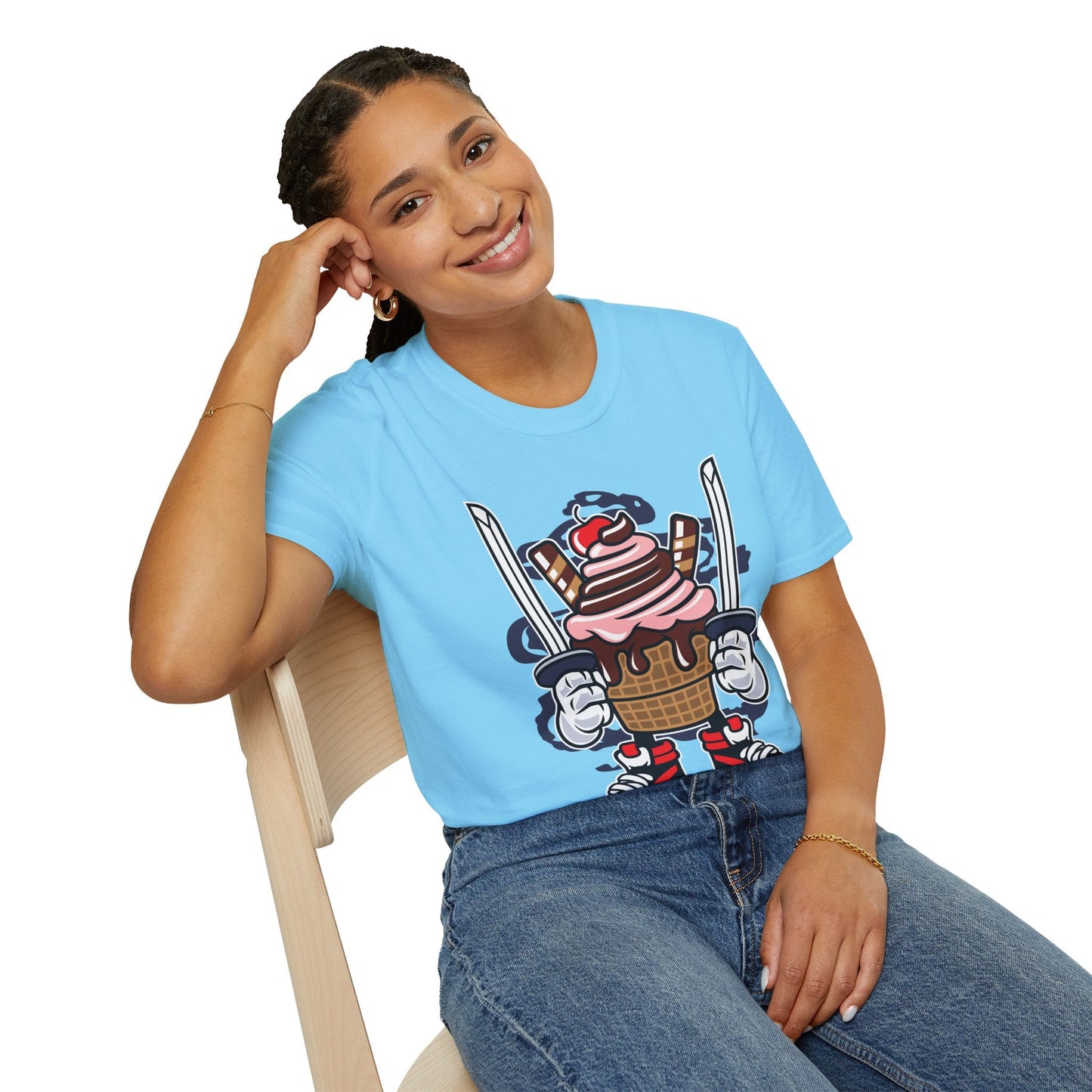Cartoon T Shirt Unisex Animation Tee Funny Tee Gildan Softstyle 64000 Ring Spun Cotton 99