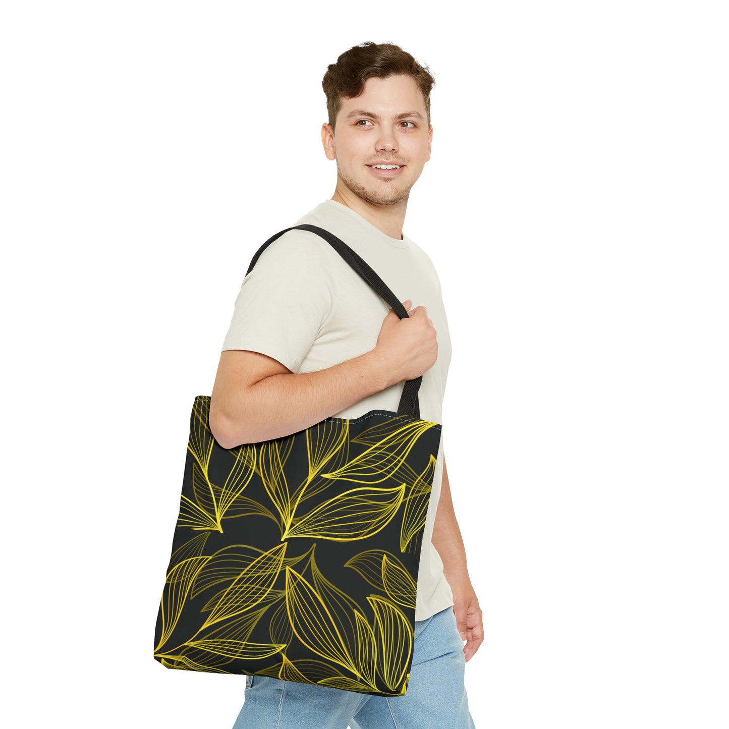 Canvas Bag with Floral Prints