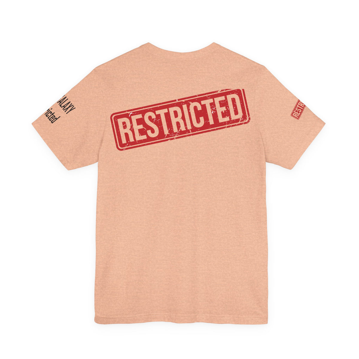 Art Red Stamp Graphic Unisex Cotton Bella+Canvas Tee with Art Design b92