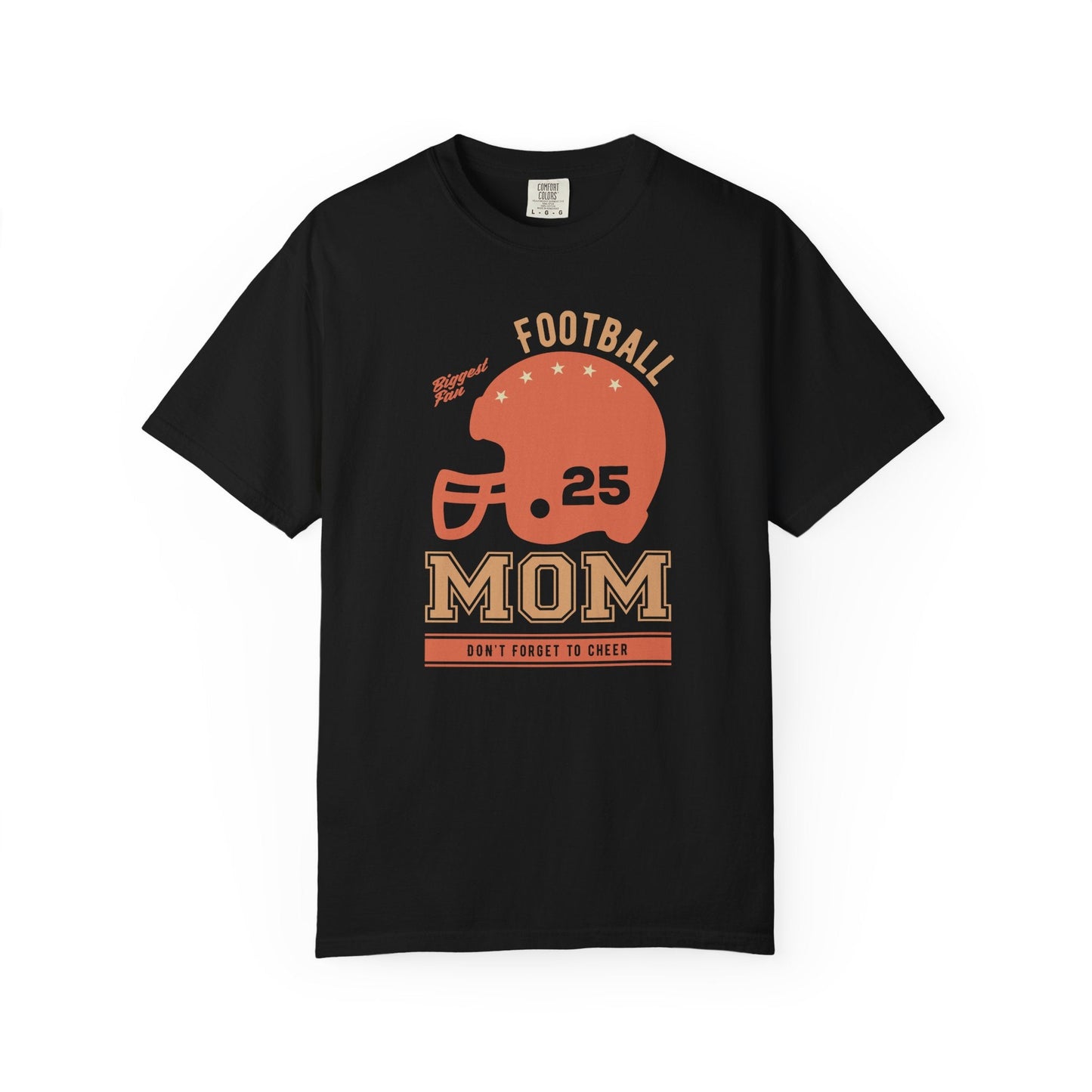 Football Mom T-shirt Mother's Day Mama Tee Unisex Comfort Colors Garment-Dyed Cotton h43