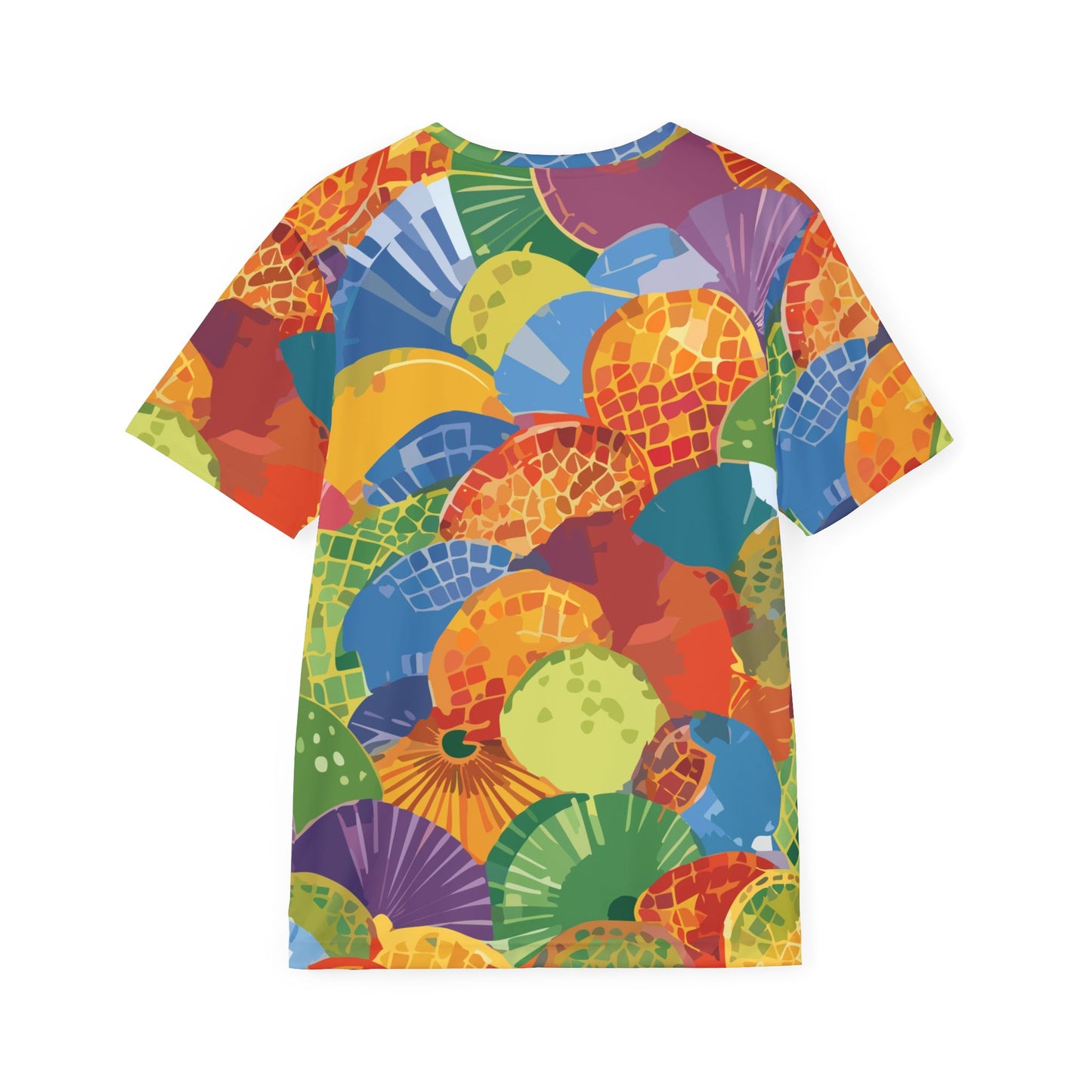 男女通用抽象圖案襯衫，抽像印花襯衫