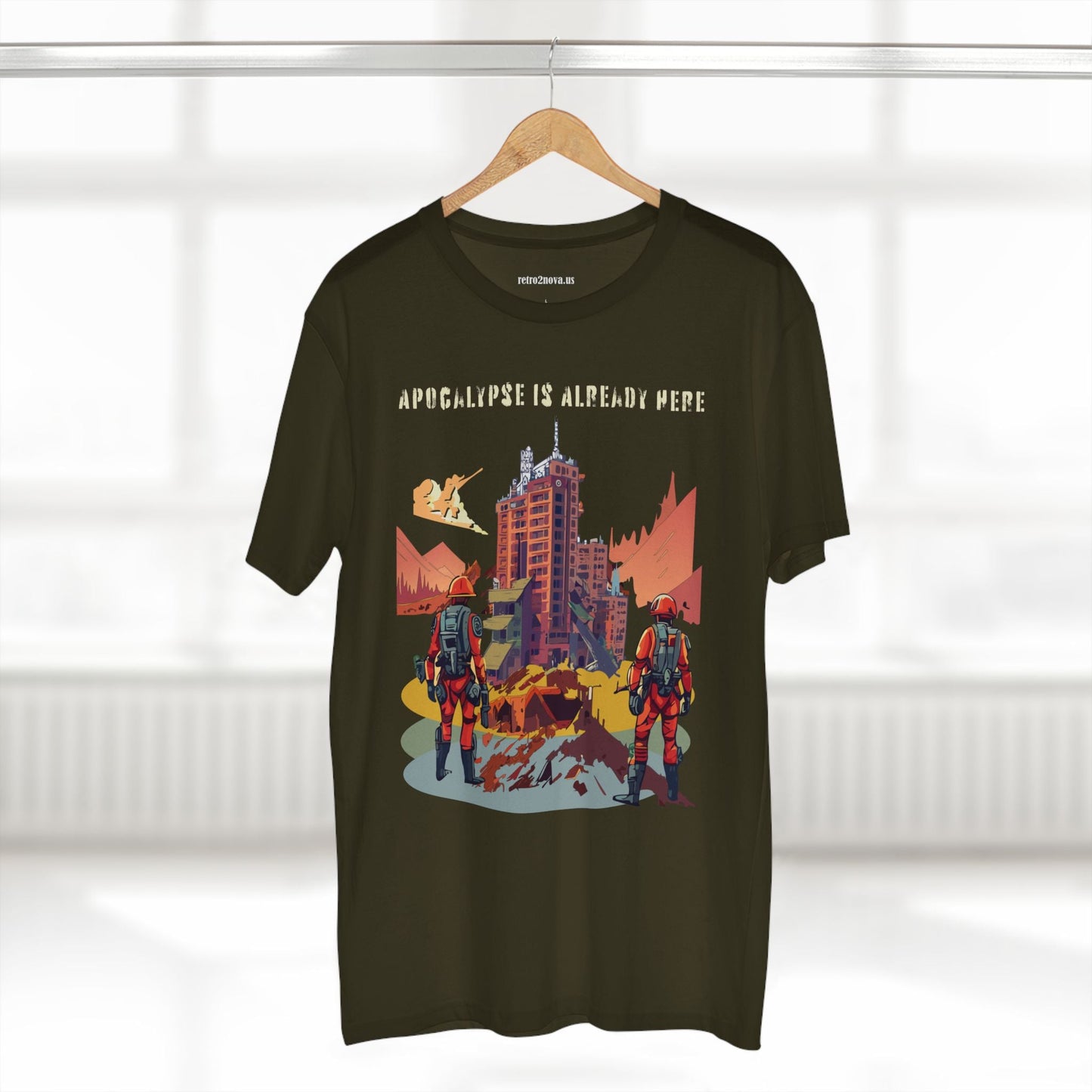 Cataclysm Doomsday Unisex Premium Cotton Tee With Original Art Design Retro2Nova