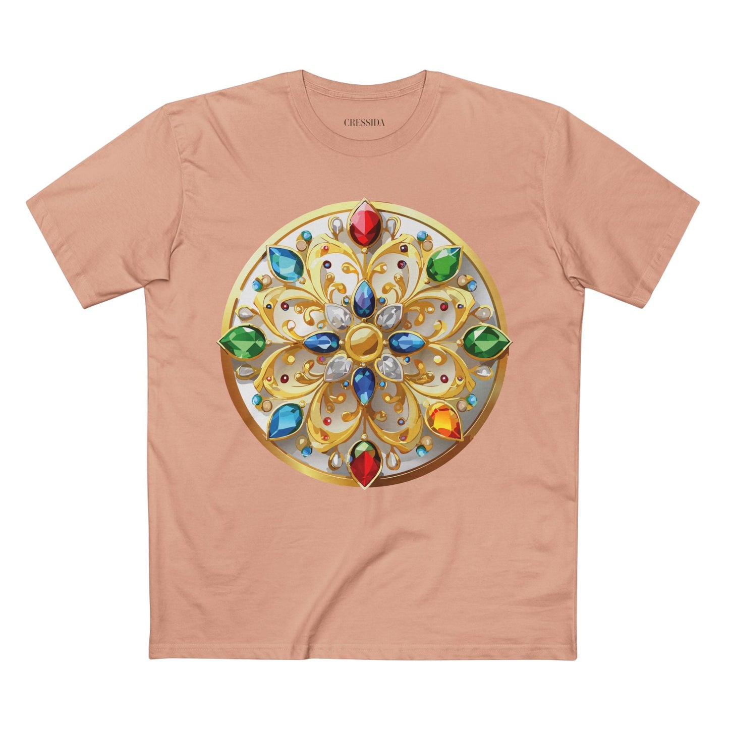 Medallion Graphic T-Shirt Unisex 100 Cotton With Gold Art Design Medal Tee 3