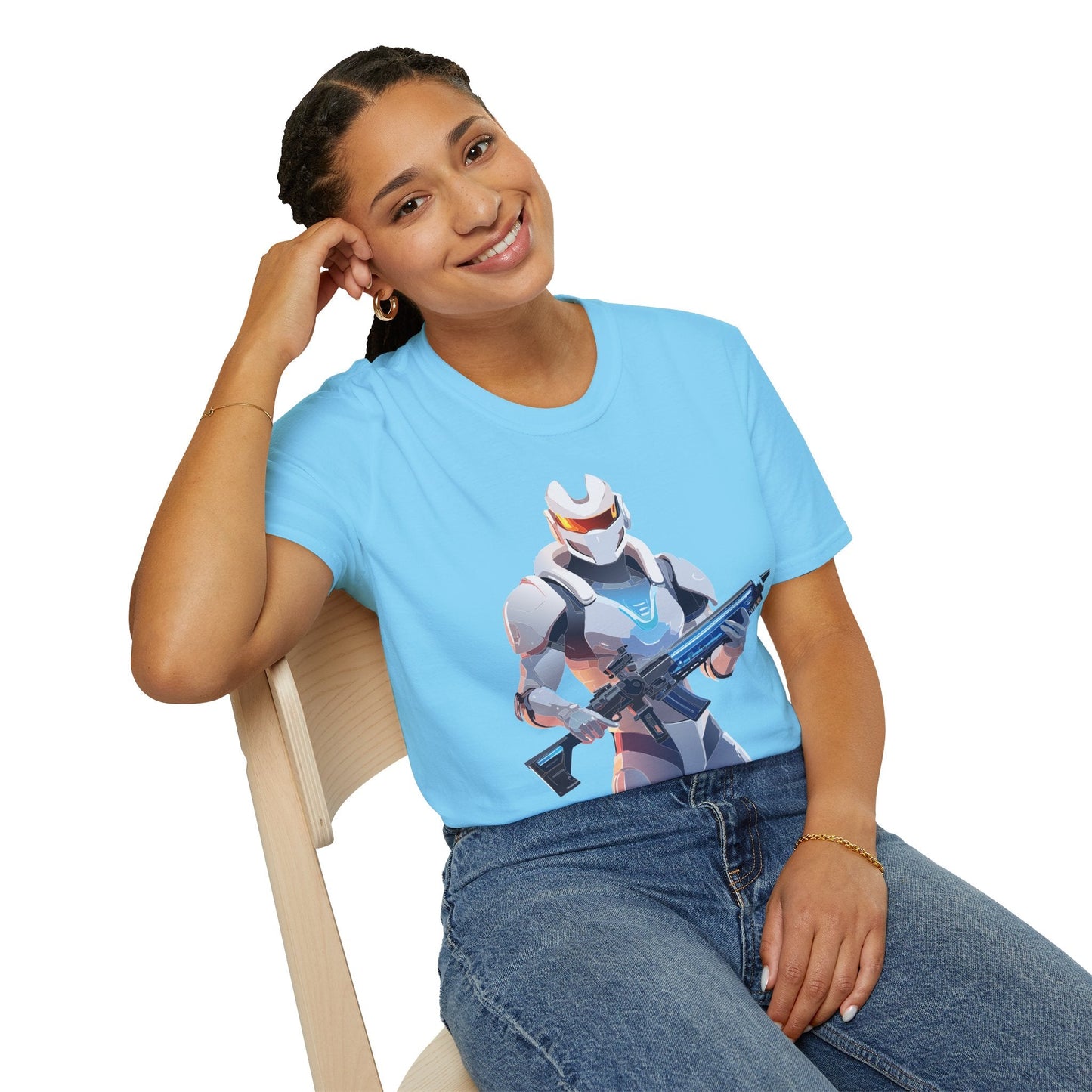 Robocop T Shirt Unisex Gildan Softstyle 64000 100 Percent Ring Spun Cotton Tee With Artwork