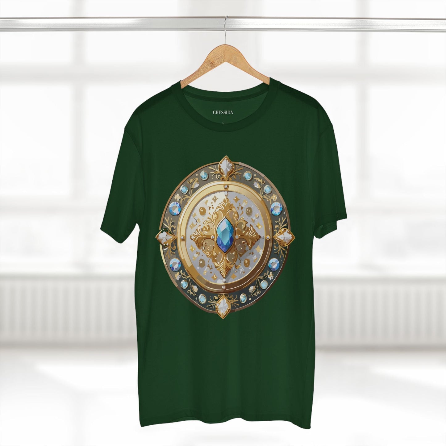 Medallion Graphic T-Shirt Unisex 100 Cotton With Gold Art Design Medal Tee 18