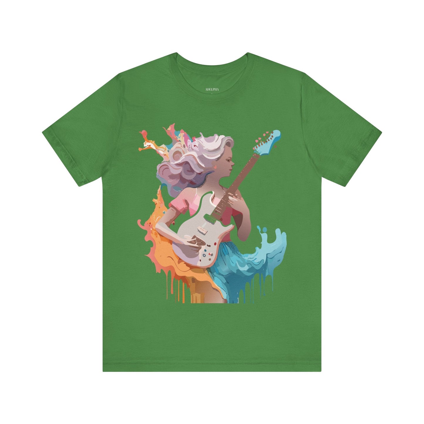 Adelpha Vintage Music Graphic Tee Unisex Short Sleeve Jersey Shirt for Everyday Wear