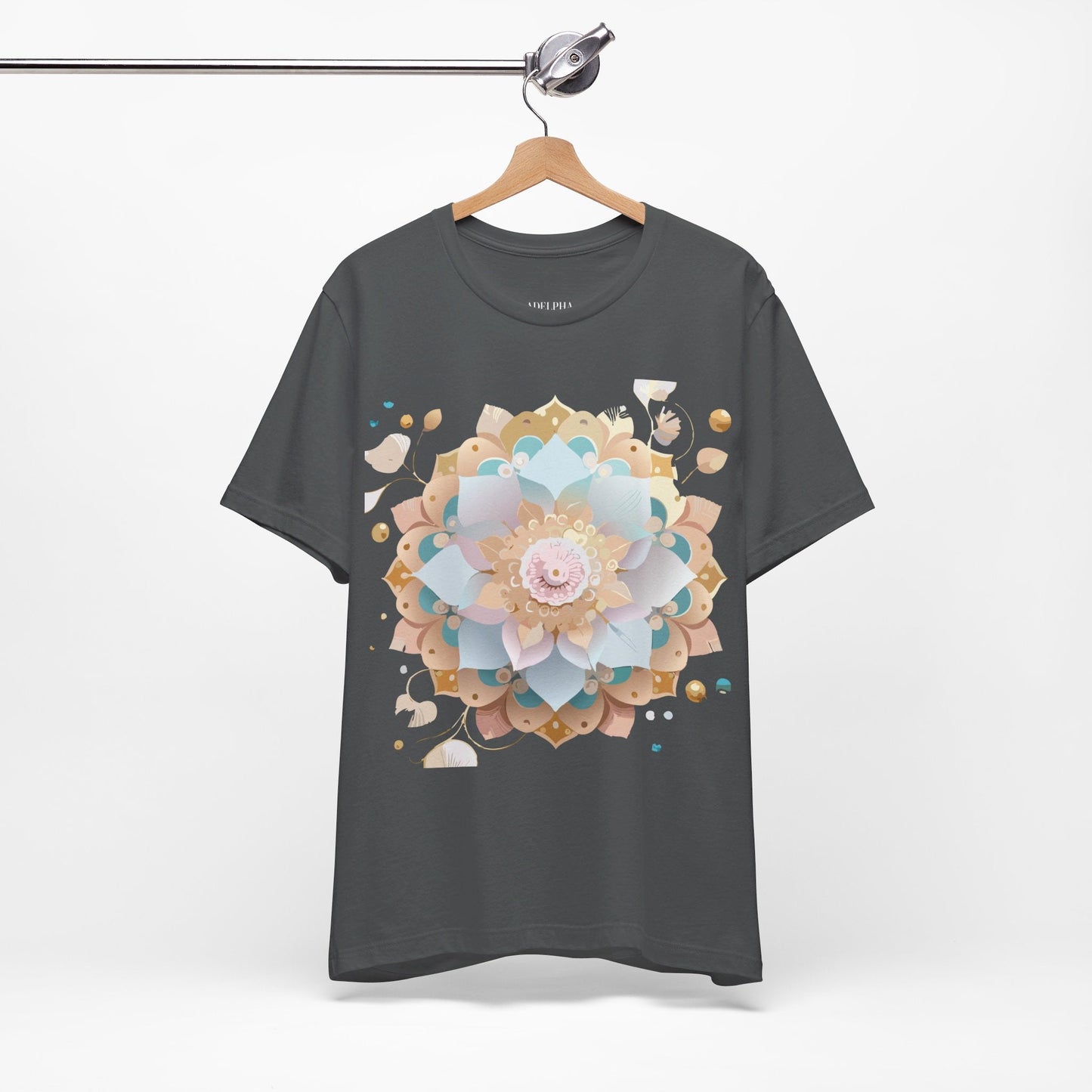 Mandala Graphic Tee Unisex Jersey Short Sleeve Featuring Vintage Inspired Adelpha Artwork