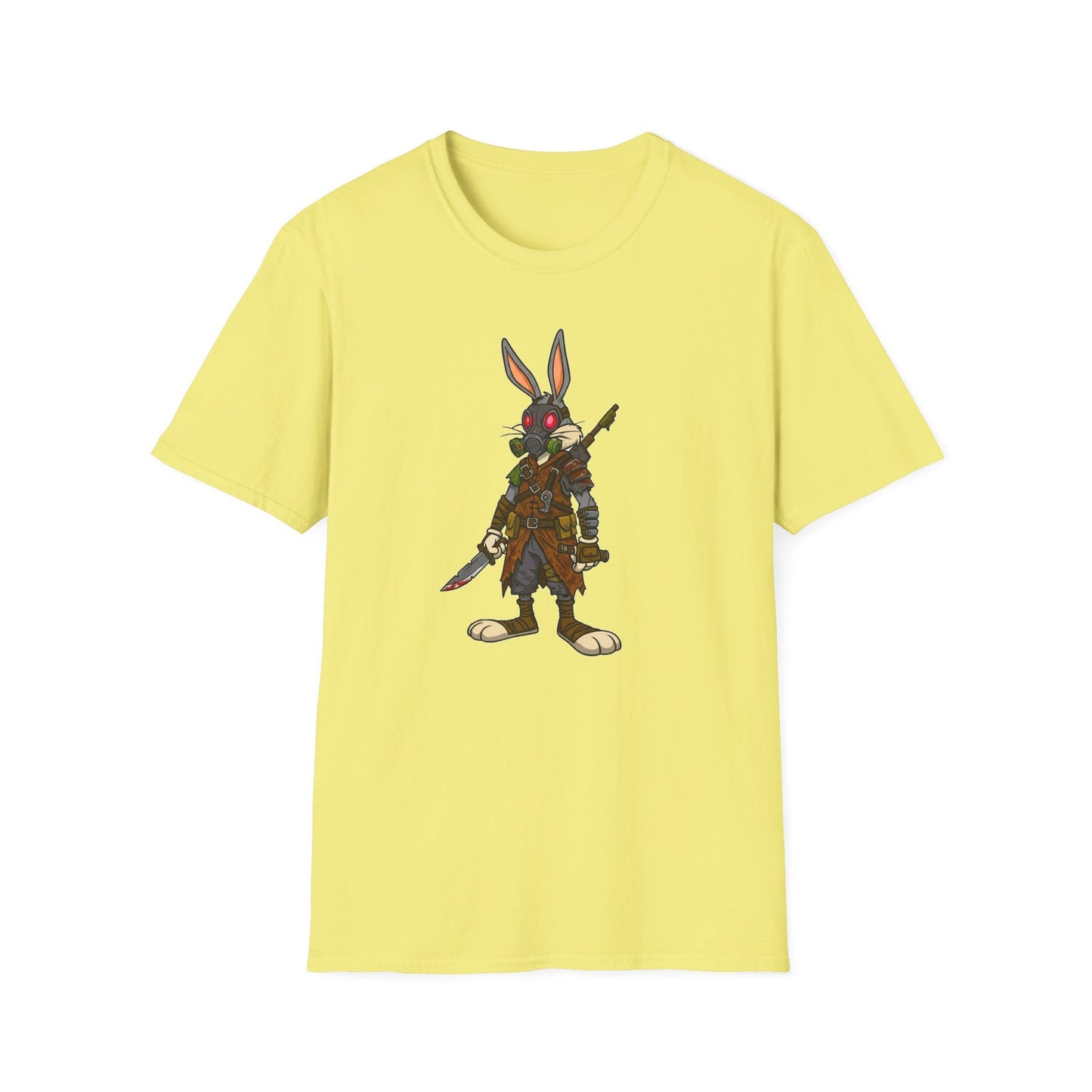 Cartoon Bunny Graphic Unisex Cotton Animal Animation Artwork Design Tee 10