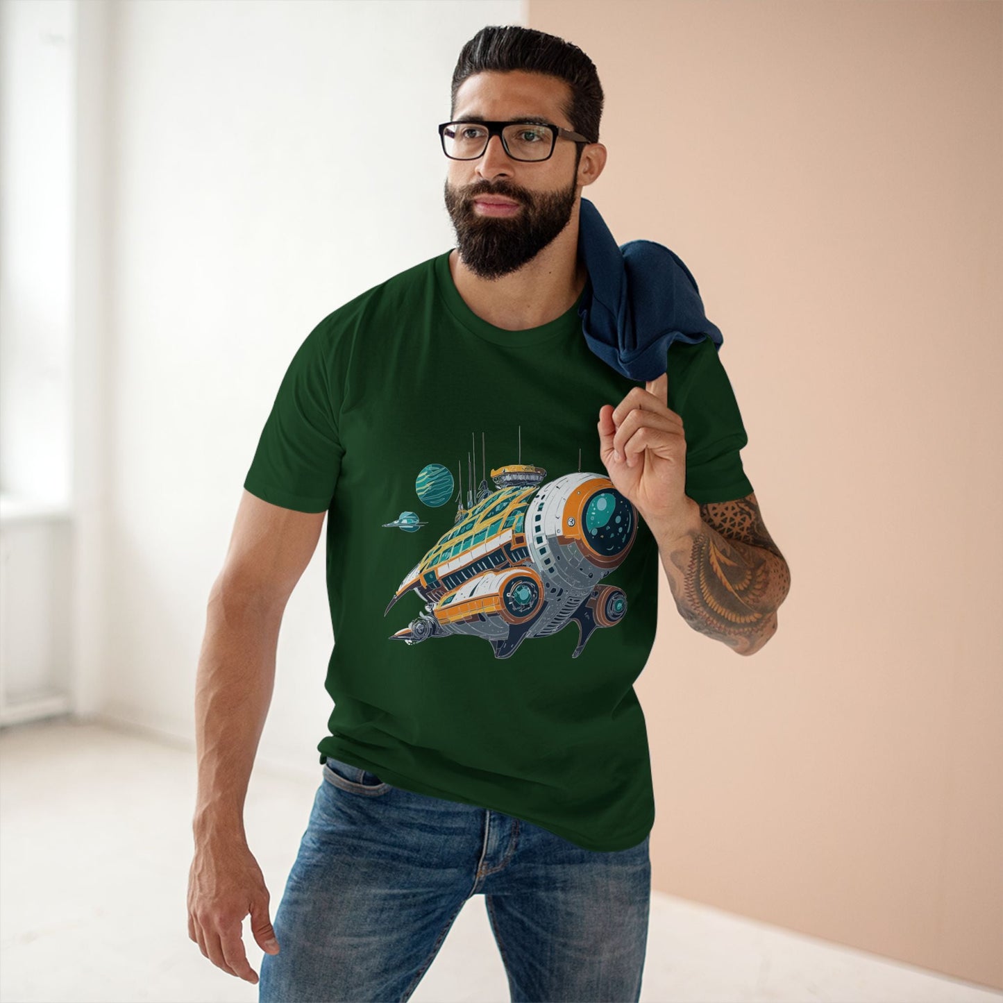 Aliens Graphic Unisex 100 Cotton Staple Tee 30