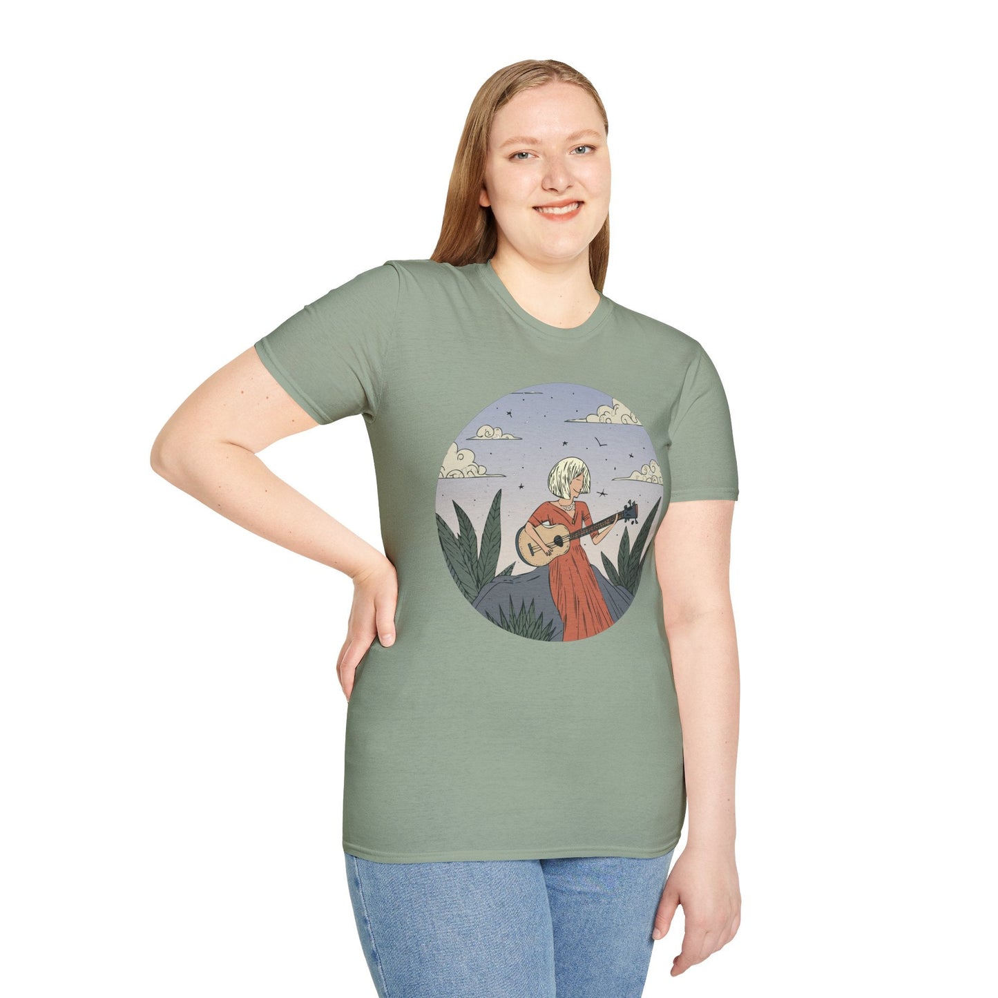Womens Graphic T Shirts Art Design Tee Unisex Softstyle Gildan 64000 100 Percent Cotton
