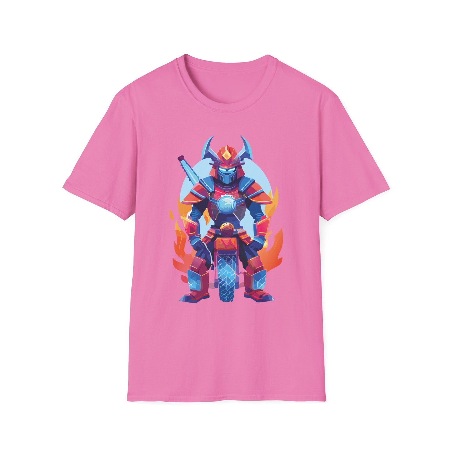 Samurai Shirt Unisex Gildan Softstyle 64000 Tee 100 Percent Ring Spun Cotton Comfort All Day Wear