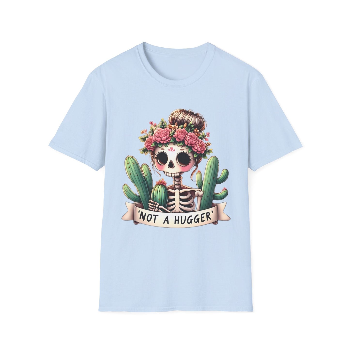 Skull Graphic Unisex Cotton T-shirt with Skeleton Artwork Design 15