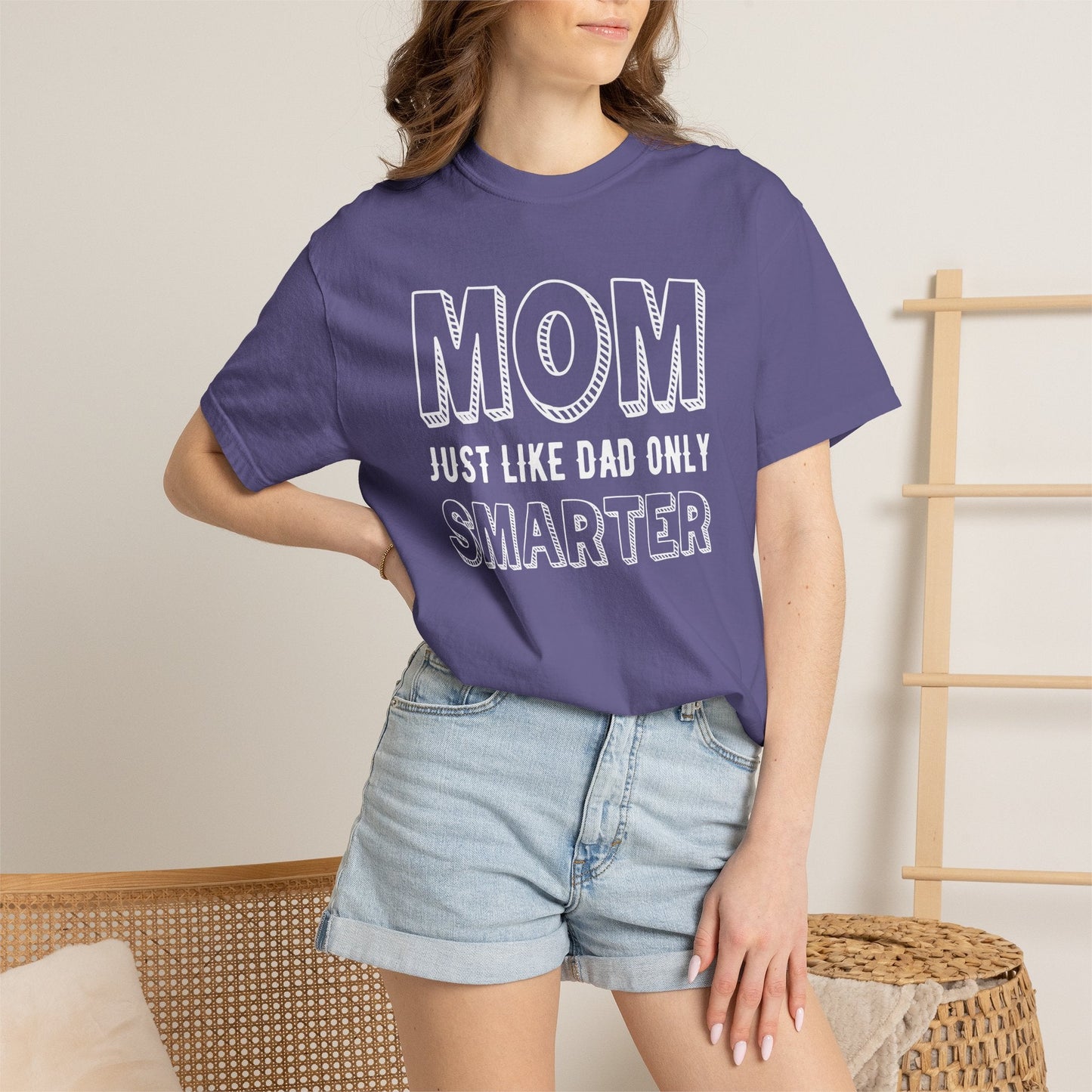 Mom T-shirt Mother's Day Mama Tee Unisex Comfort Colors Garment-Dyed Cotton h35