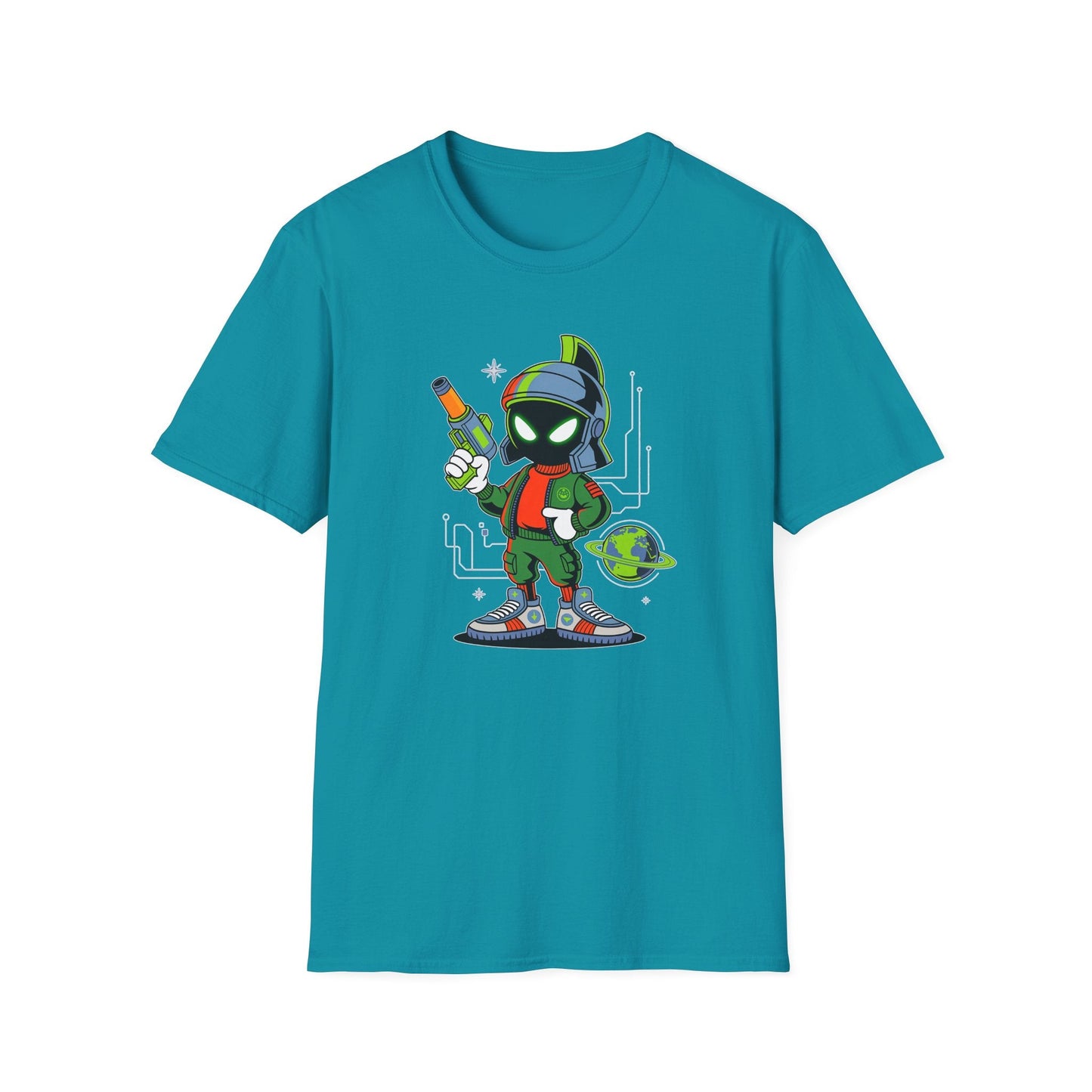 Gildan Softstyle 64000 Unisex Cartoon T Shirt With Animation And Funny Animals Design
