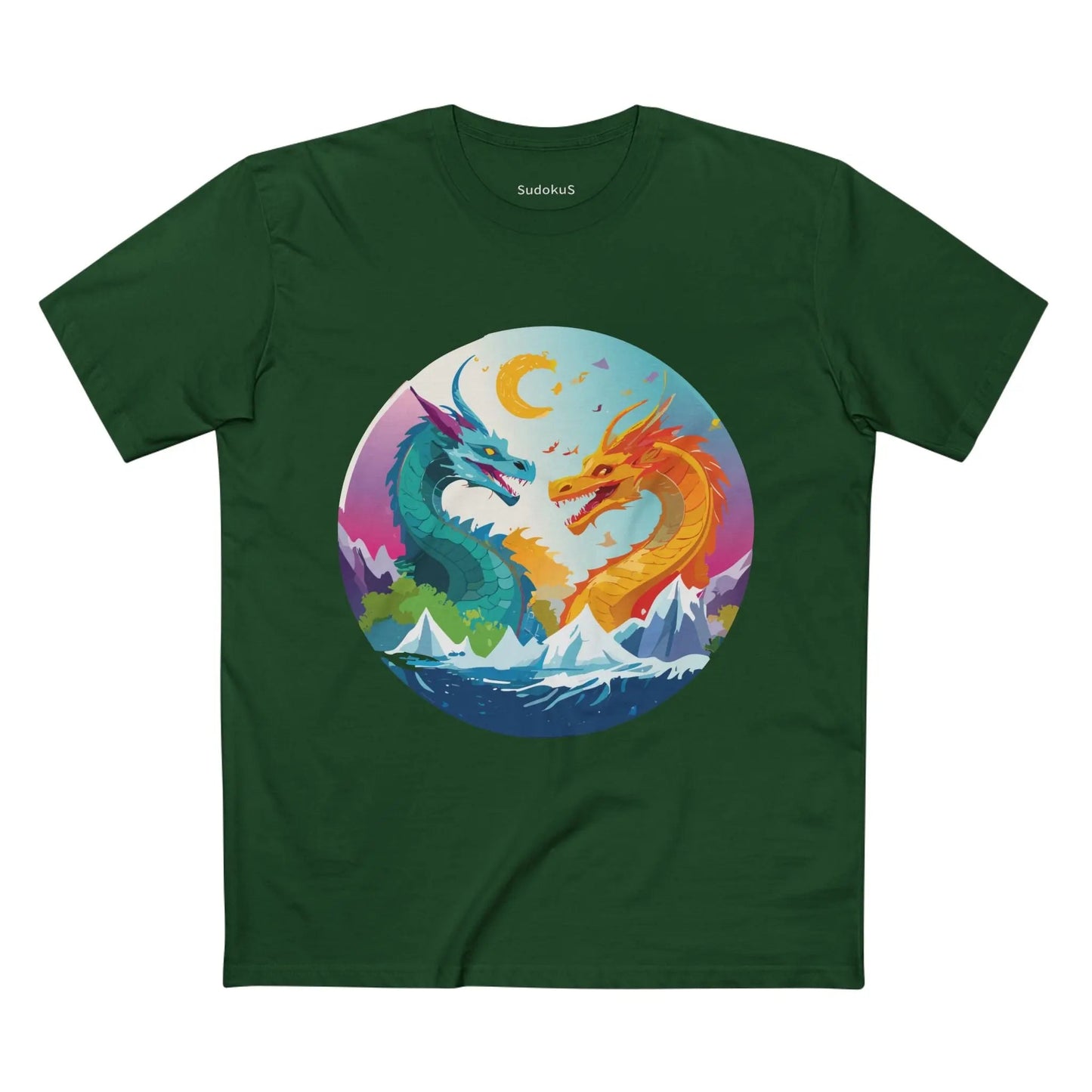 Dragon Graphic Unisex 100 Cotton Staple Tee 17