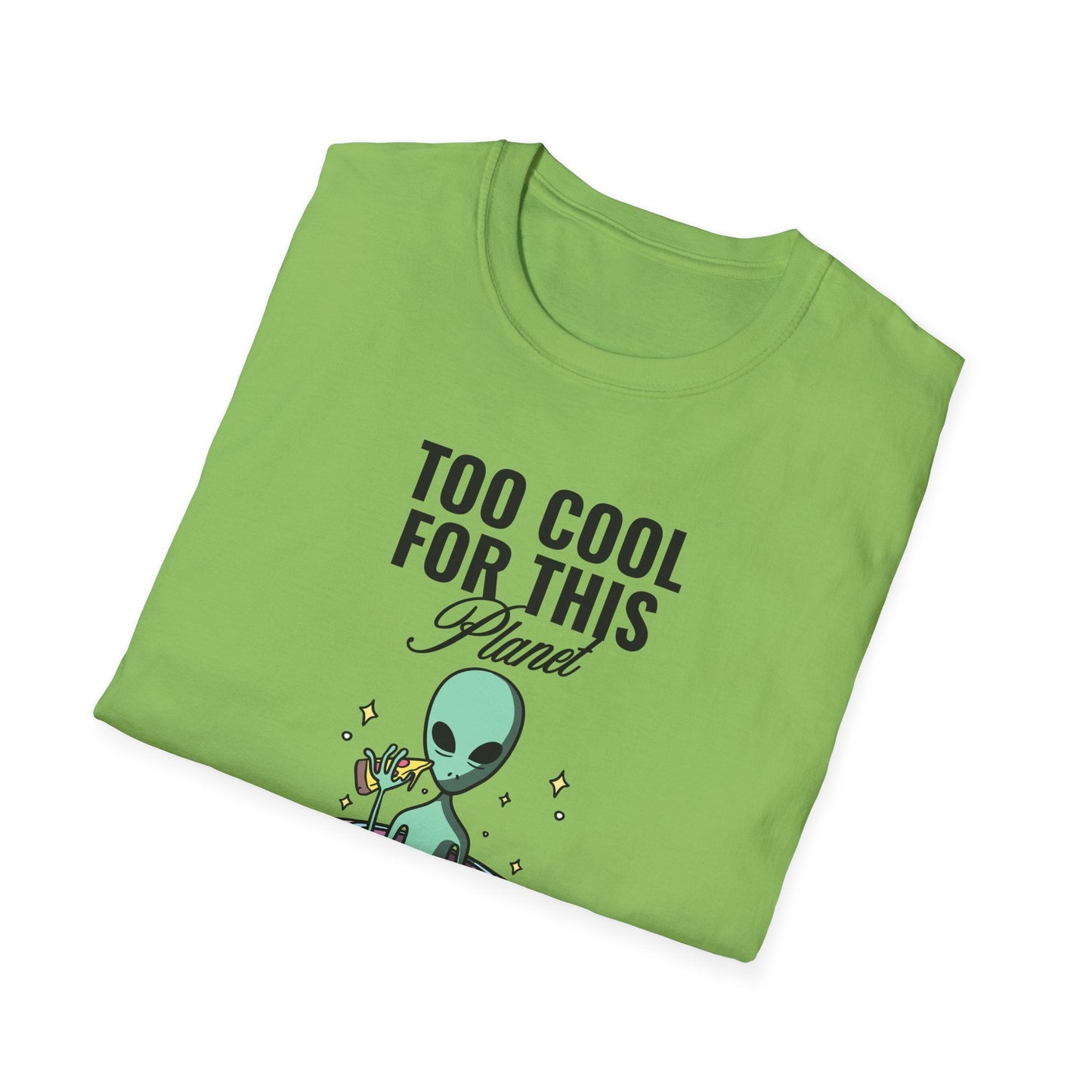 Alien UFO TShirt  Too Cool For This Planet Graphic Tee
