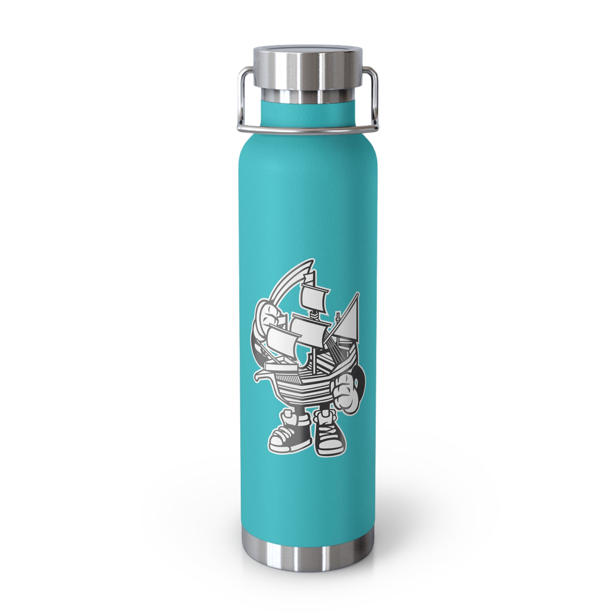 22oz Copper Insulated Water Bottle with Cartoon Design - CV46