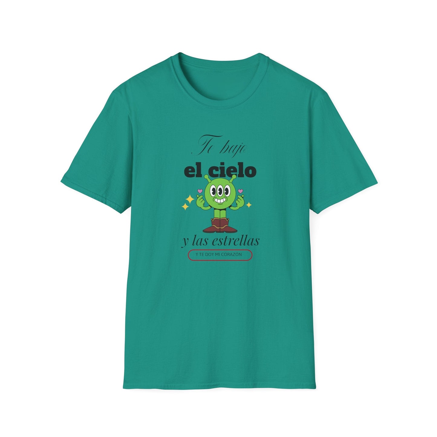 TShirt  Spanish Te llevo el cielo y las estrellas Cute Cactus Graphic