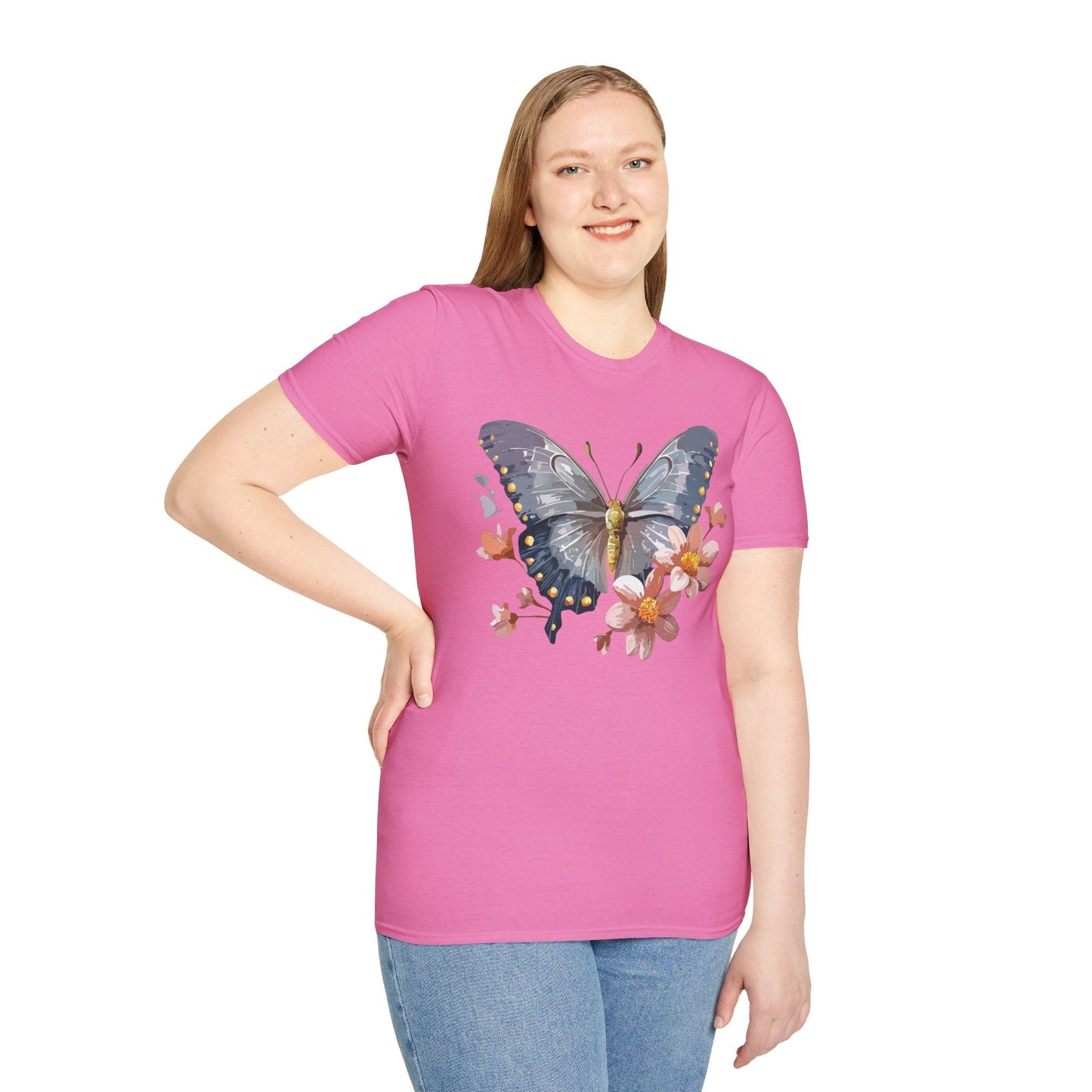 Butterfly Shirt Unisex T Shirt Monarch Butterfly Softstyle Tee Gildan 64000 Breathable Everyday Wear