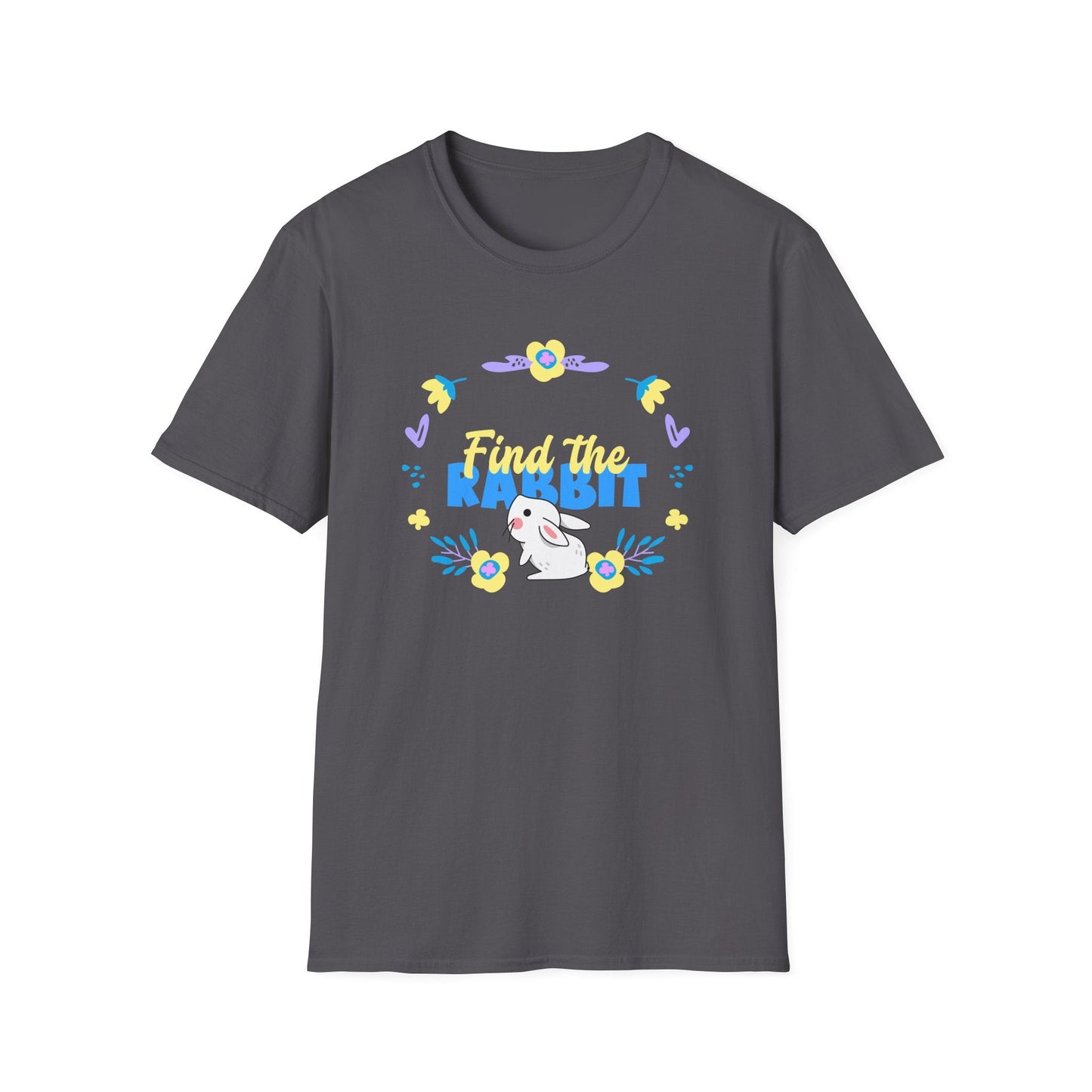 Easter Bunny T Shirt Unisex Gildan Softstyle 64000 Breathable Cotton Easter Design