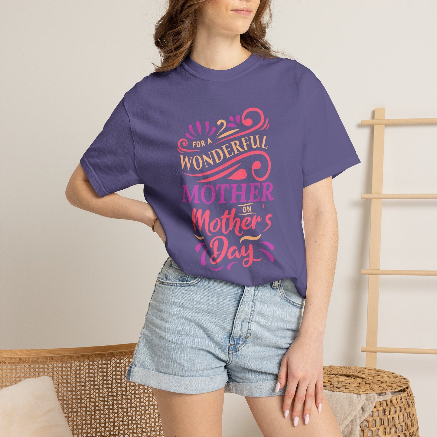 Mom T-shirt Mother's Day Mama Tee Unisex Comfort Colors Garment-Dyed Cotton h18