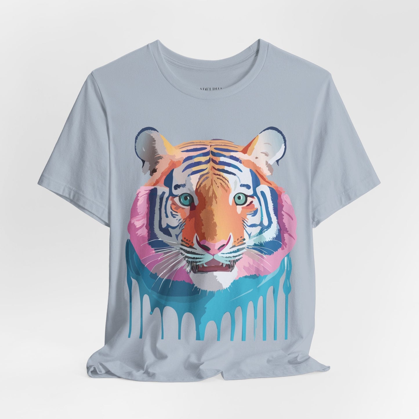 Tiger Shirt Graphic Tee Unisex Jersey Short Sleeve Art Design By Adelpha Vintage Inspired Artwork