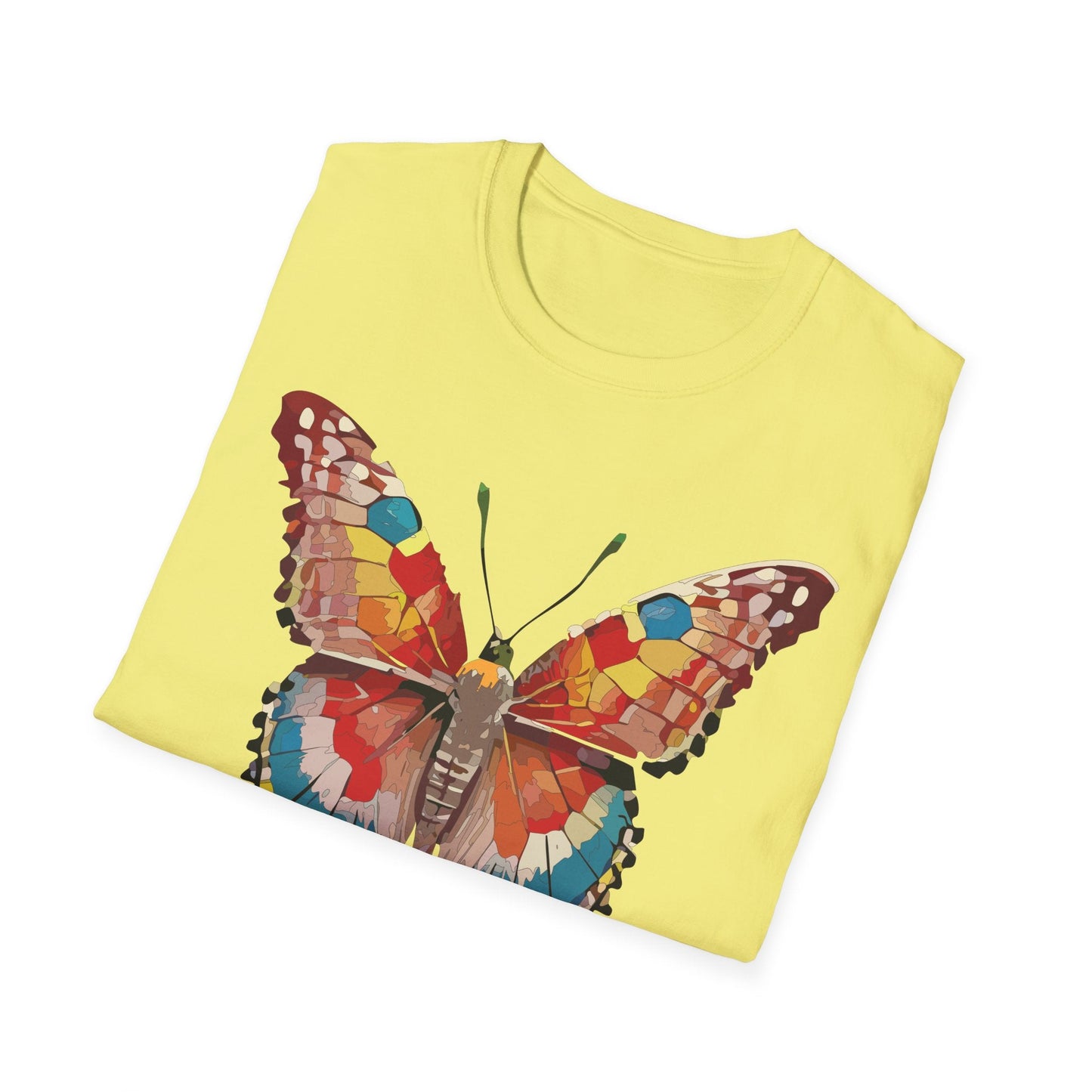 Butterfly Shirt Unisex Monarch Tee Softstyle 100 Percent Ring Spun Cotton Quality Gildan 64000