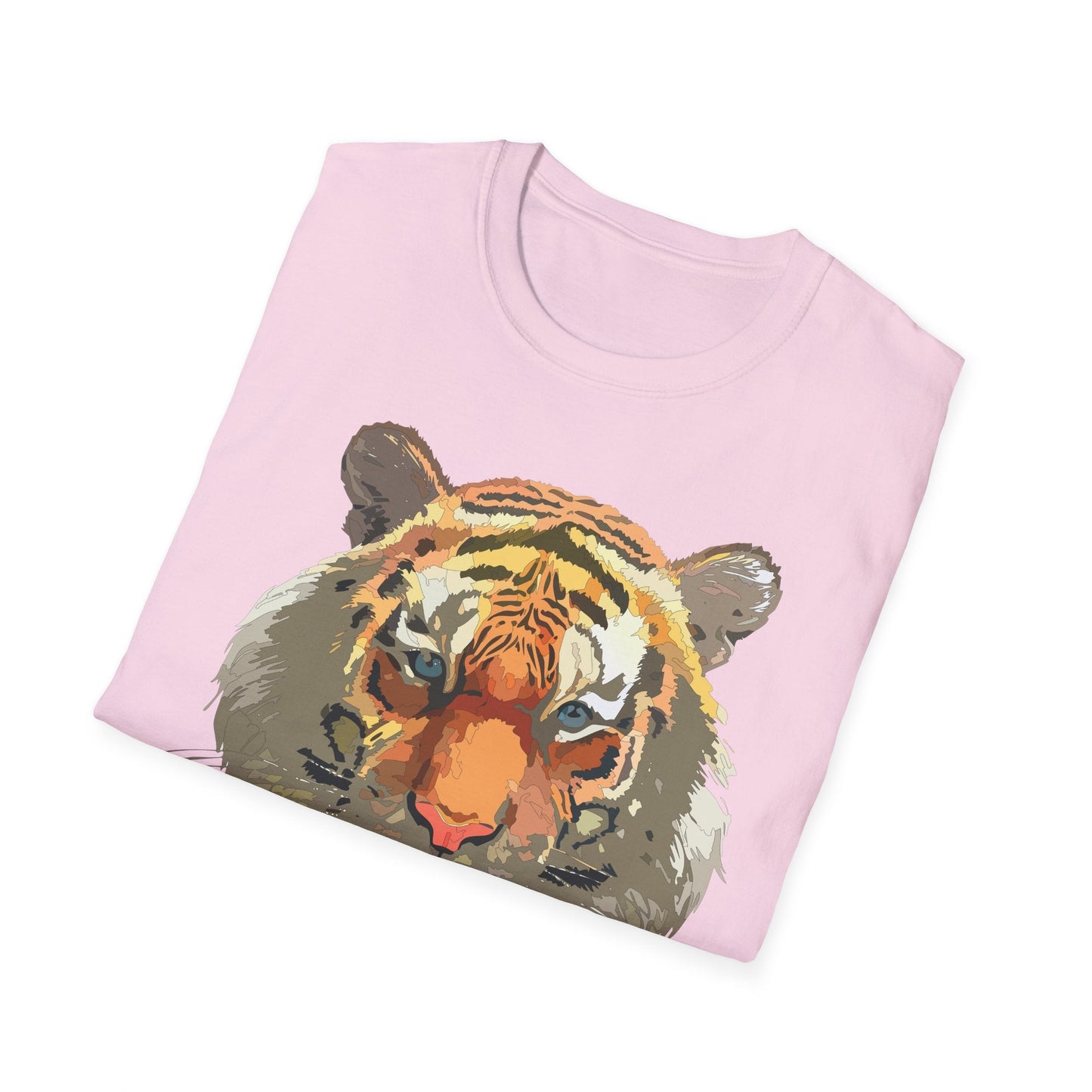 Unisex Tiger Shirt Gildan Softstyle 64000 Cotton Tee For Everyday Comfort
