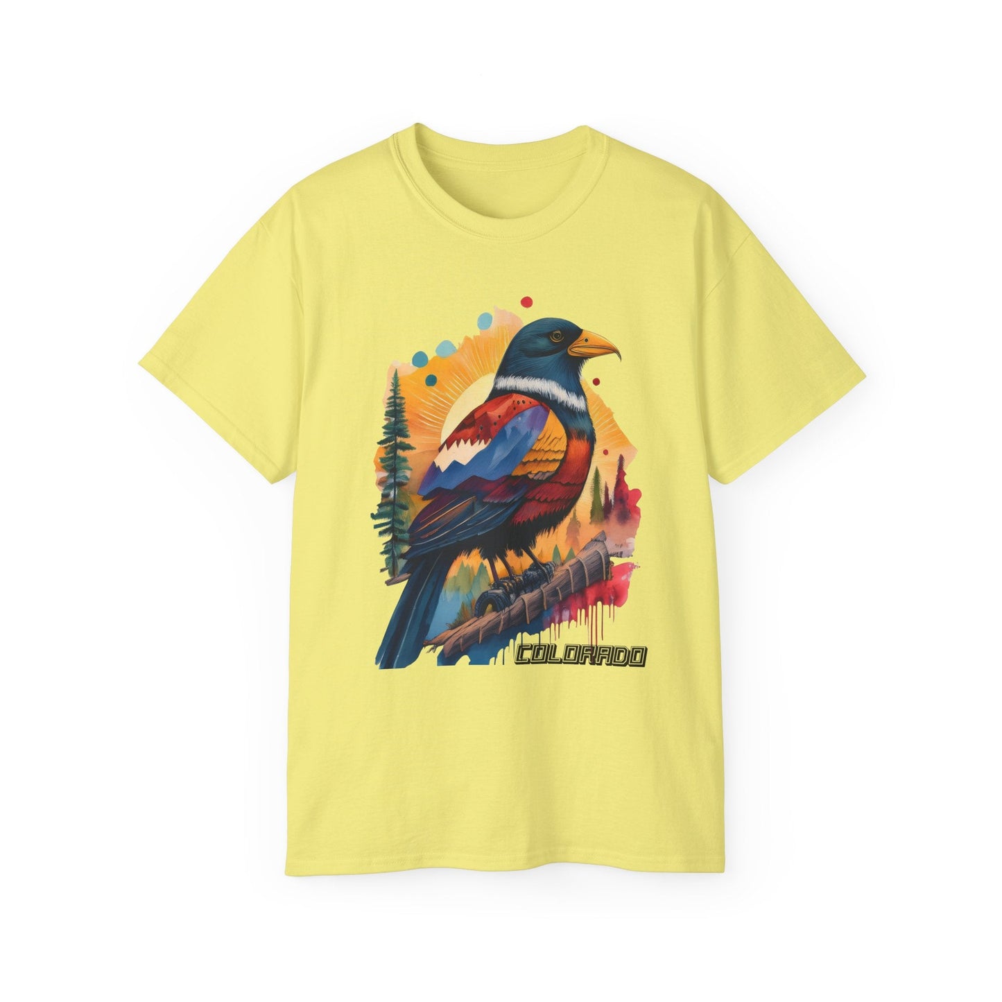 Colorado Bird Graphic Unisex Cotton T‑Shirt 3