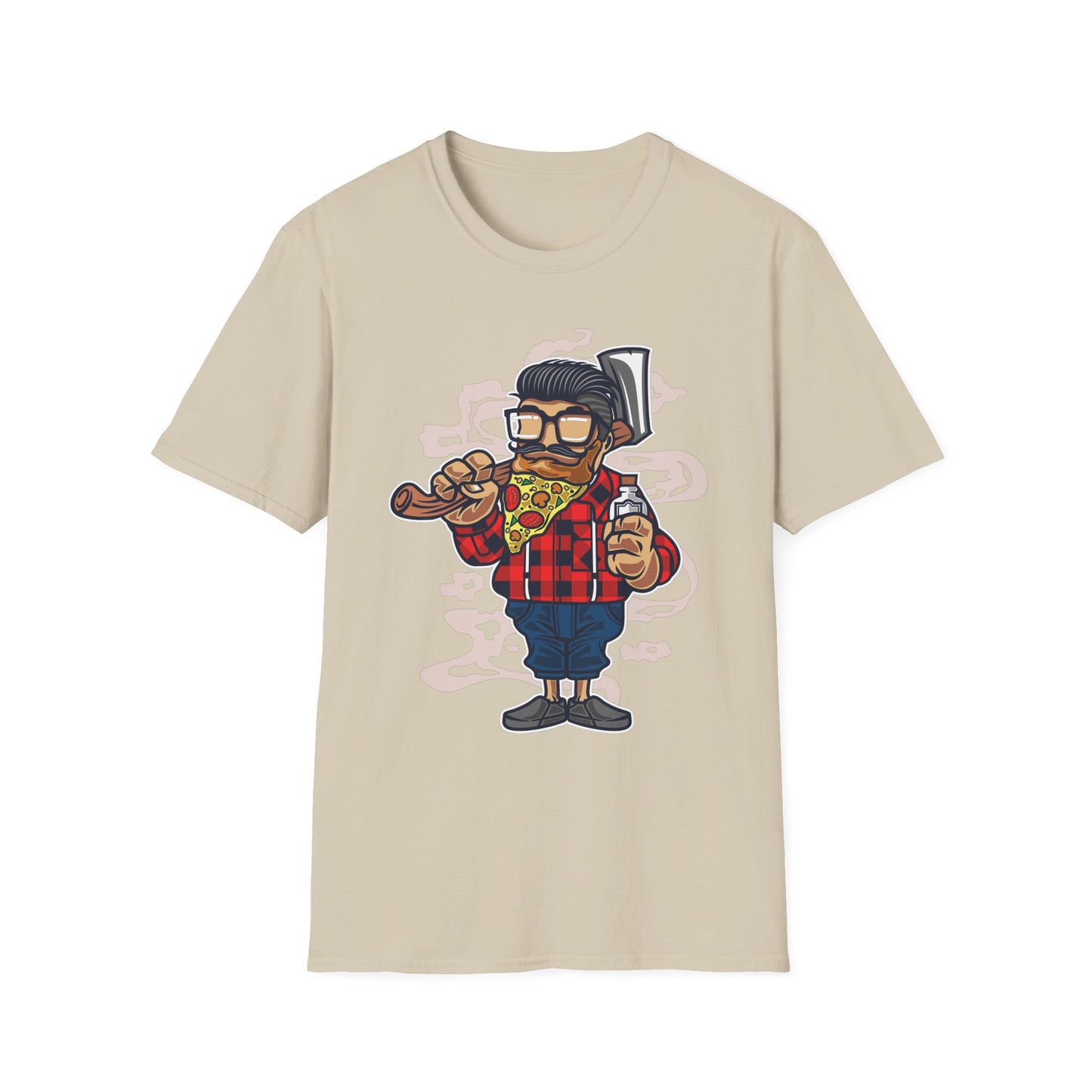 Unisex Cotton T-Shirt with Cartoon Graphic Design