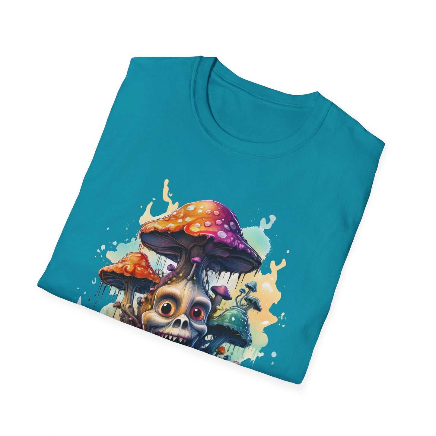 Mashroom Tee Shirt Unisex Graphic Mashroom Tee Fun Fungus Design Softstyle 64000