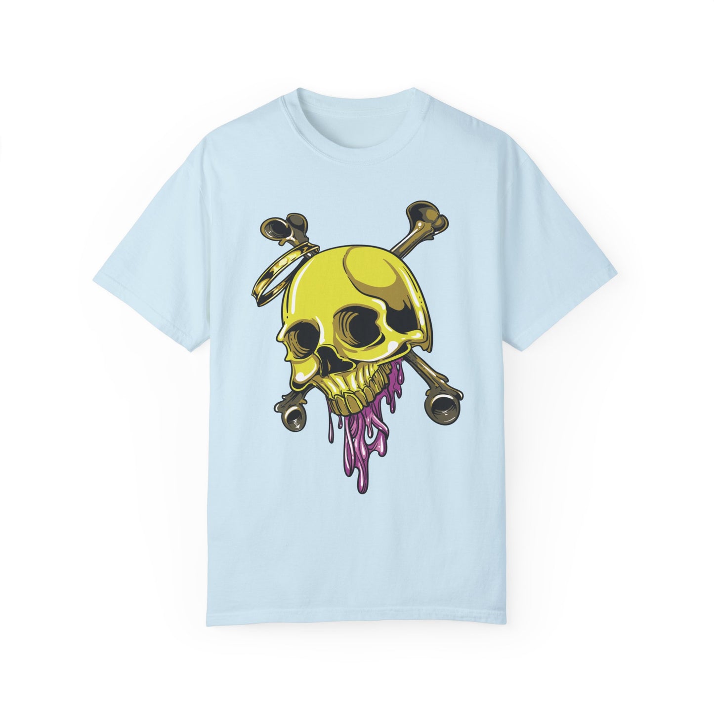 Unisex Cotton Tee Shirt with Skull