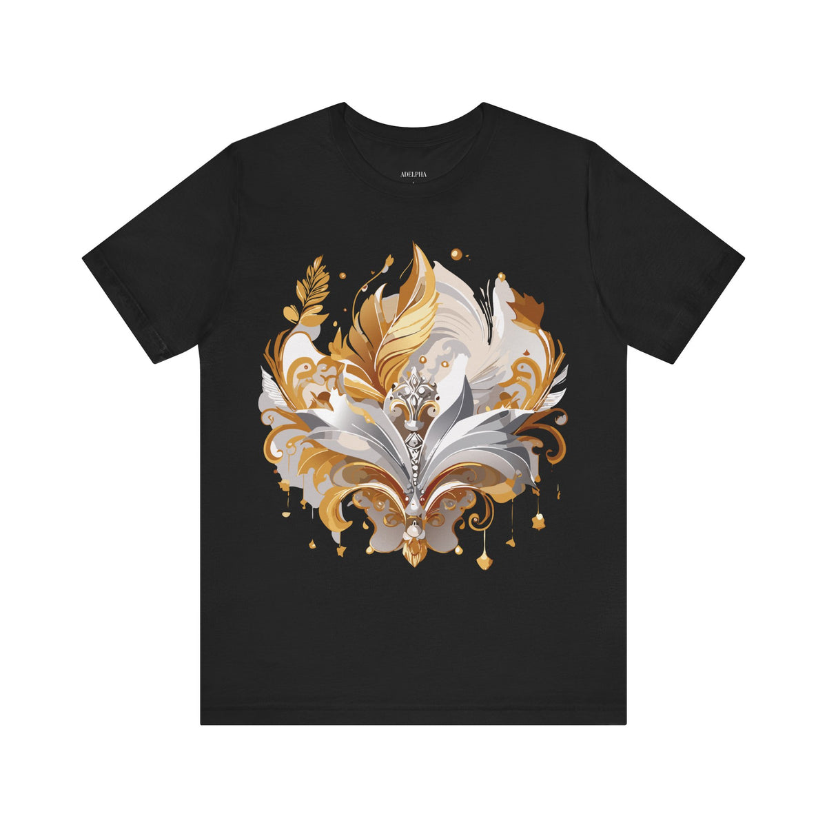 Jewelry Graphic Unisex Cotton Bella+Canvas Tee with Art Design n135