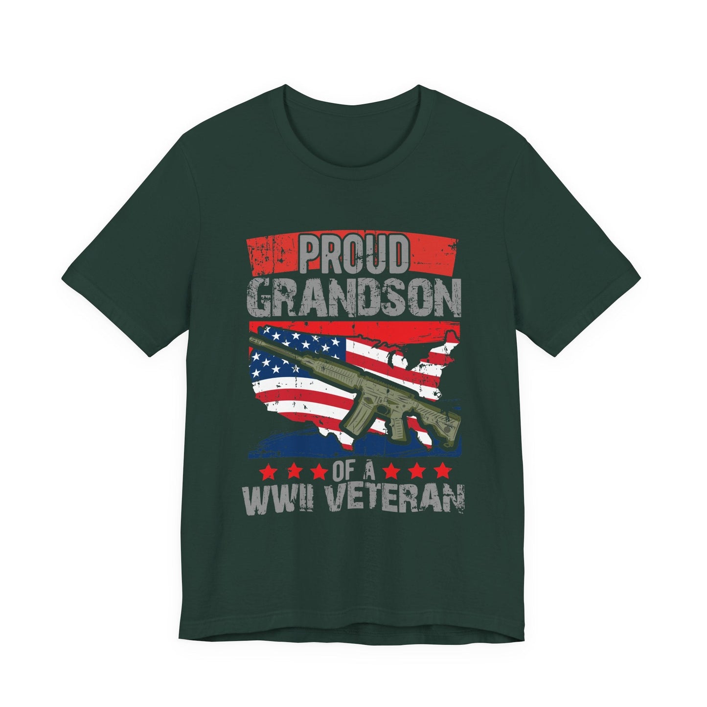 Army Veteran Patriotic Graphic Design Unisex Cotton T-Shirt v16