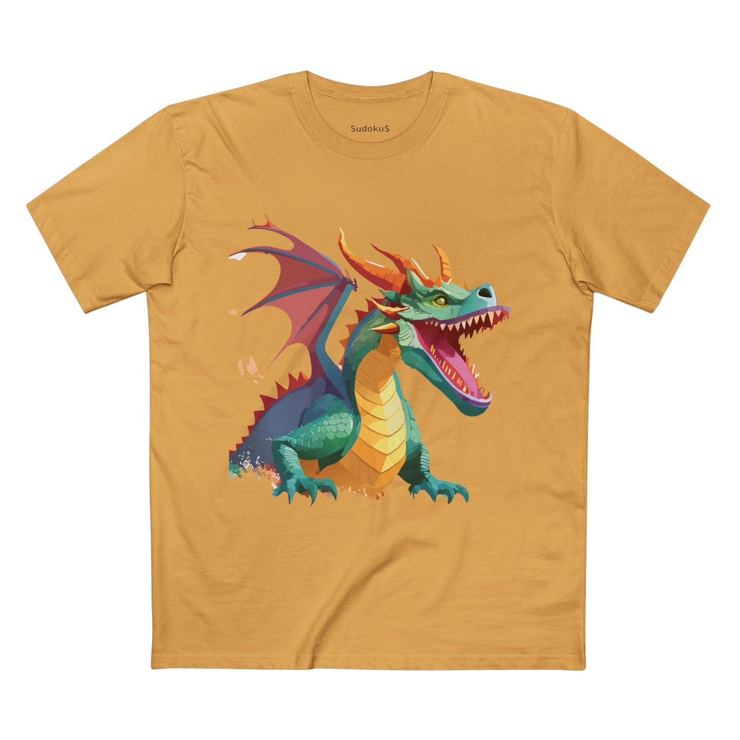 Dragon Graphic Unisex 100 Cotton Staple Tee 3