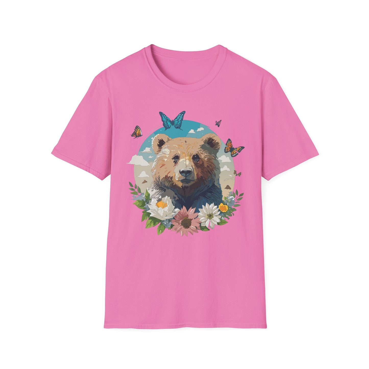 Bear Shirt Teddy Bear Tee Unisex Gildan Softstyle 100 Percent Ring Spun Cotton Tee