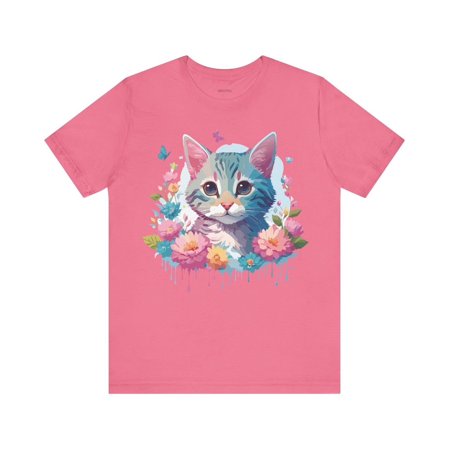 Cat Graphic Tee Unisex Jersey Short Sleeve Shirt Adelpha Art Design