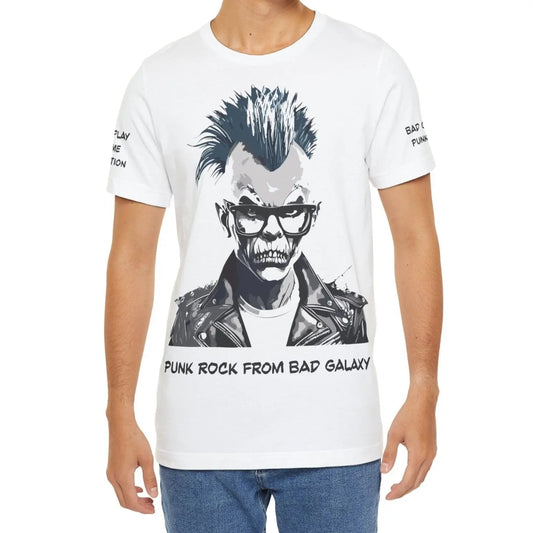 Bad Galaxy Punk Rock Tee Shirt Made To Order 100 Cotton Eco Friendly Inks Designed In USA