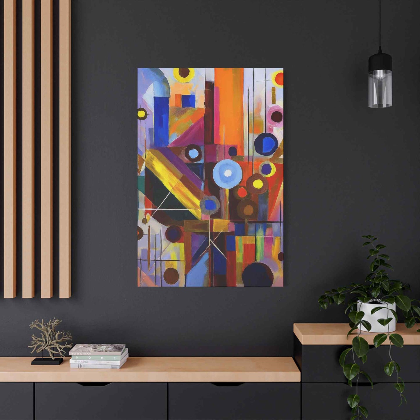 Abstract Painting Print Canvas 20x24,20x30,24x30, 24x32,24x36,30x40, 32x48,36x48,40x60 Pine-Wood Inner Frame ABS-4