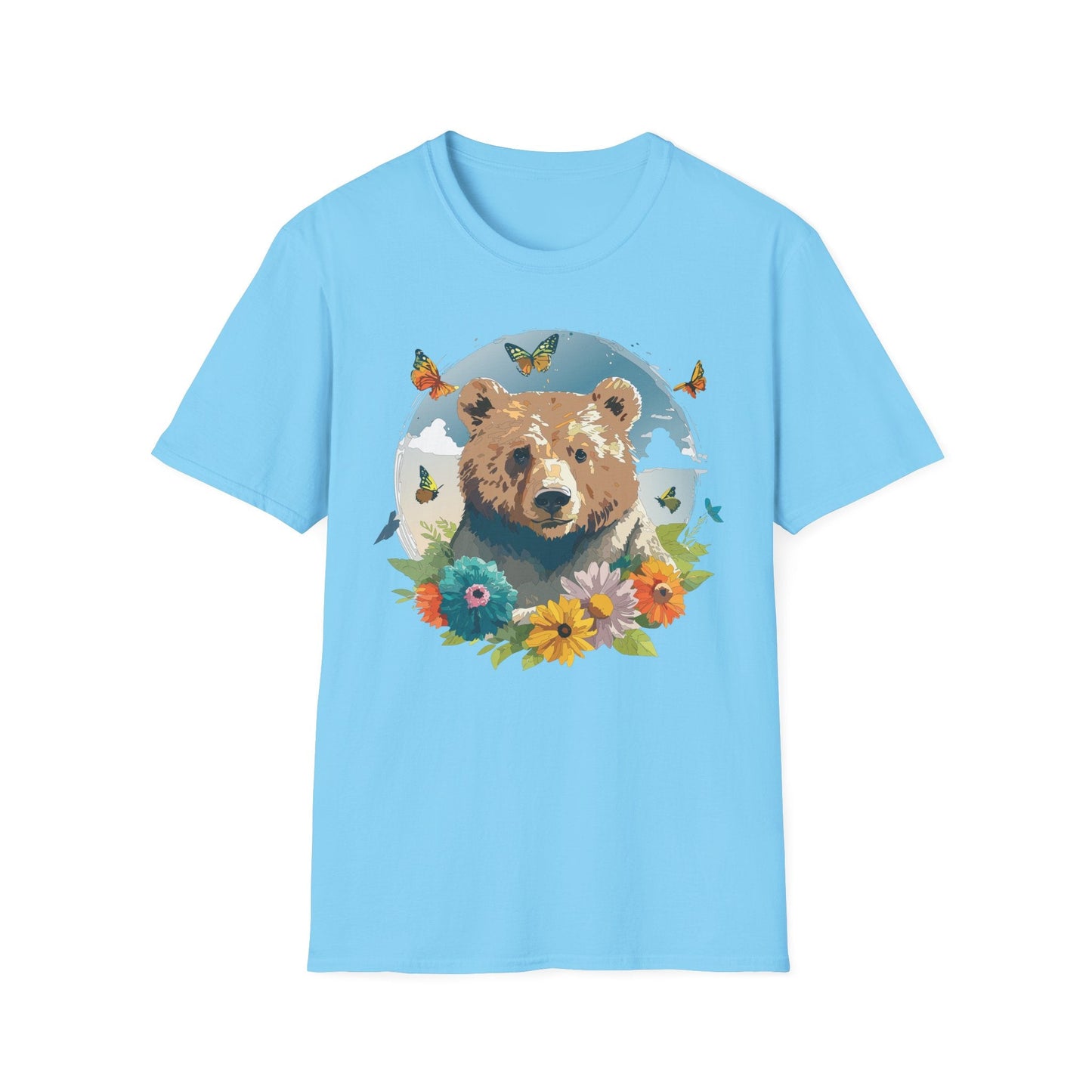 Bear T Shirt Unisex Teddy Bear Tee Softstyle 64000 Ring Spun Cotton Tee Lightweight Breathable