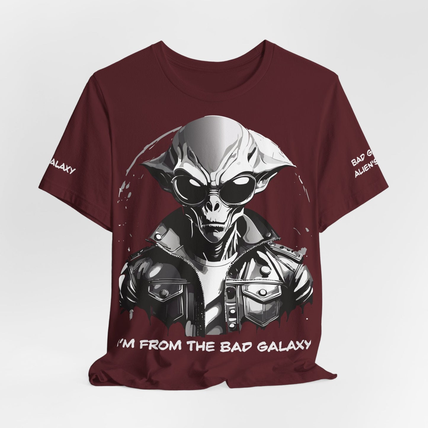 Alien Tee Shirt From Bad Galaxy Made To Order 100 Percent Cotton Lightweight Free Shipping