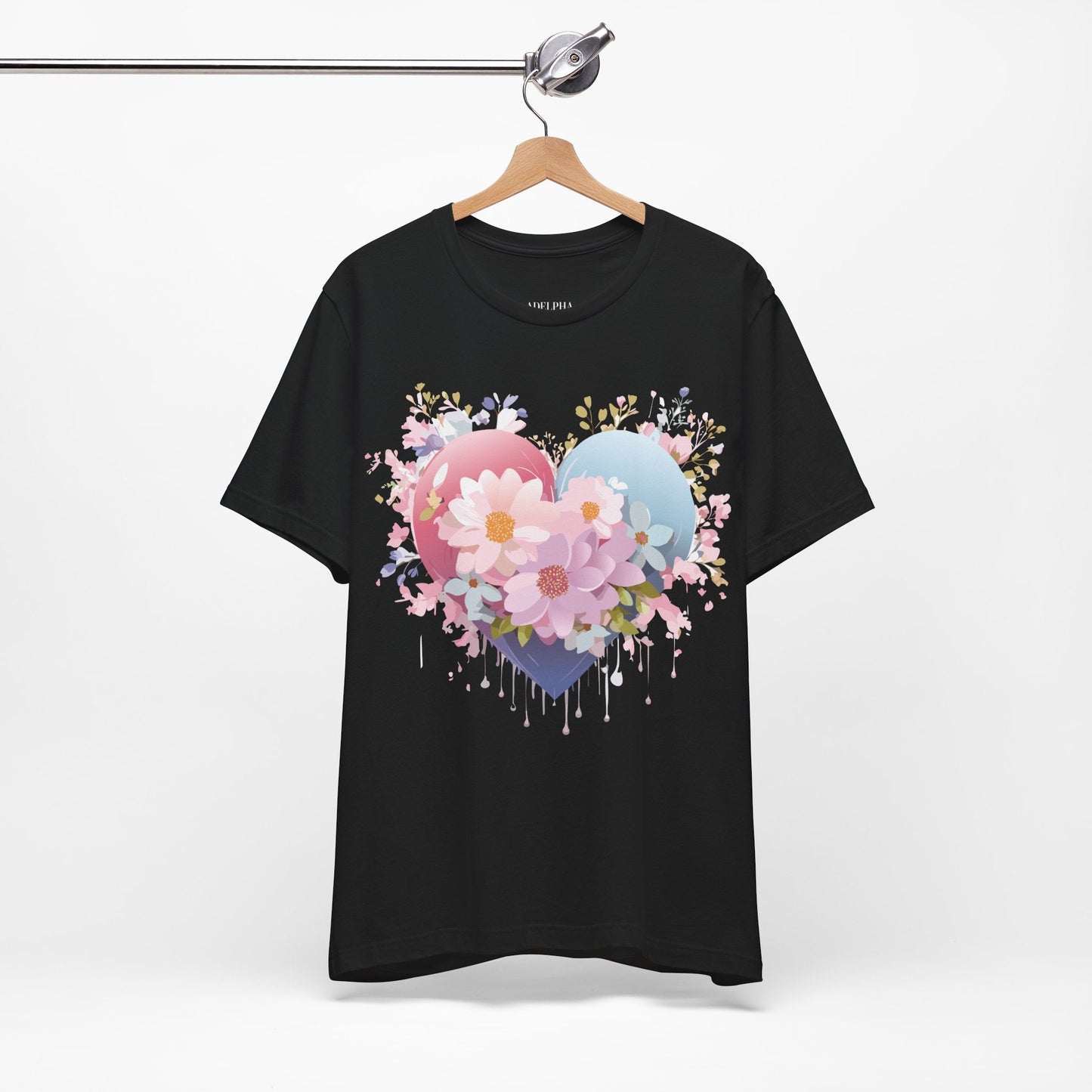 Valentine Graphic Tee Unisex Short Sleeve Vintage Inspired Artwork From Adelpha Premium Design