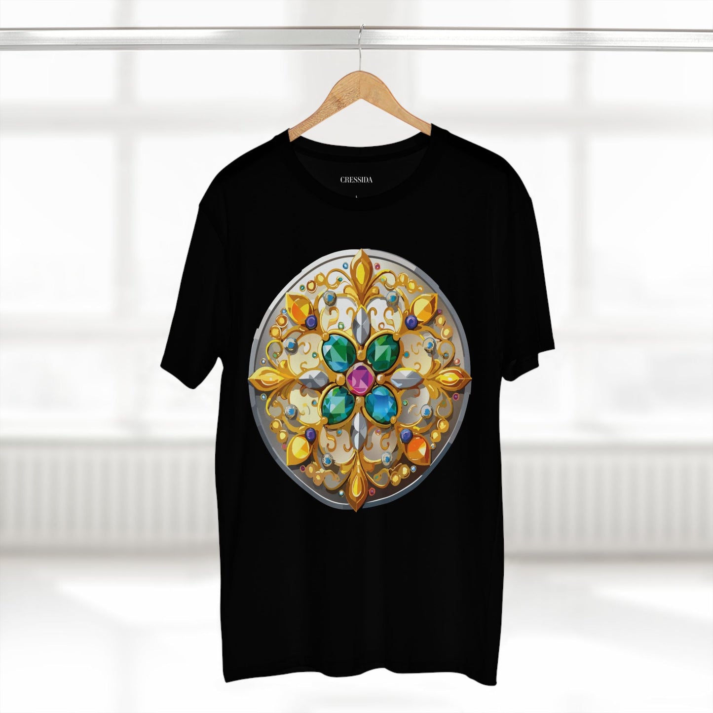 Medallion Graphic T-Shirt Unisex 100 Cotton With Gold Art Design Medal Tee 7