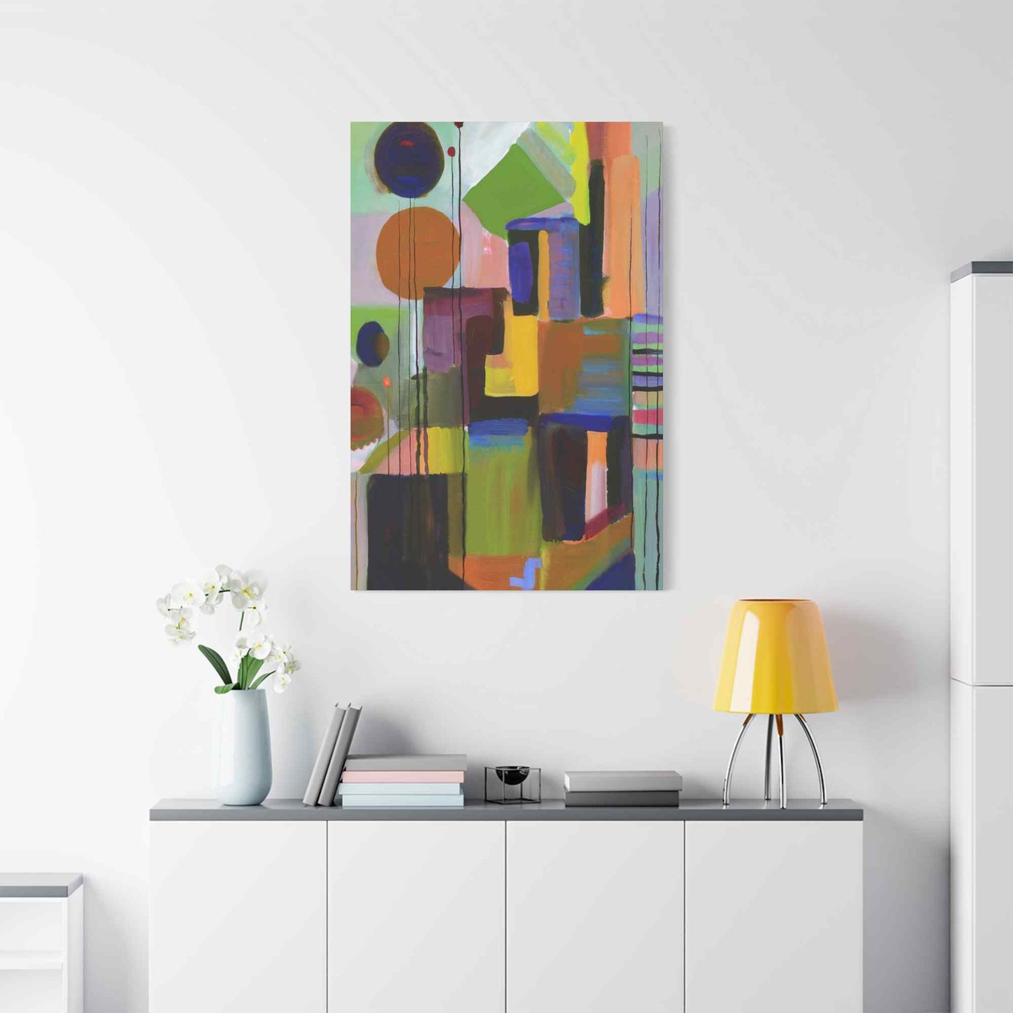 Abstract Painting Print Canvas 20x24,20x30,24x30, 24x32,24x36,30x40, 32x48,36x48,40x60 Pine-Wood Inner Frame ABS-3