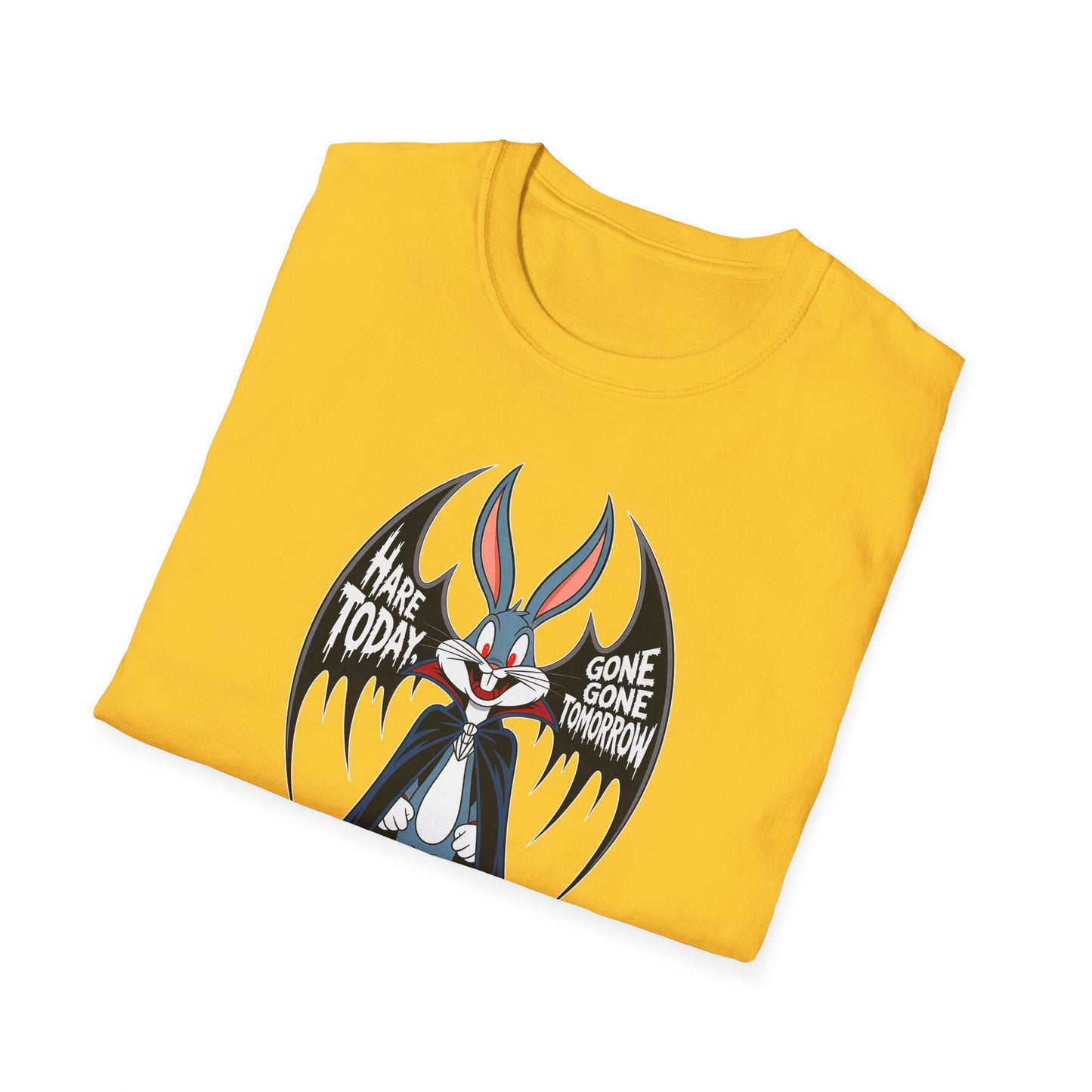 Bugs Bunny T Shirt Cartoon Art Design Unisex Gildan Softstyle 100 Percent Ring Spun Cotton